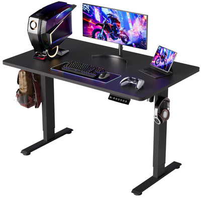 Standing Desk Electric Adjustable Computer Desk-Stand up Desk Office Gaming Home Office Memory Desks 48x24 inches Black