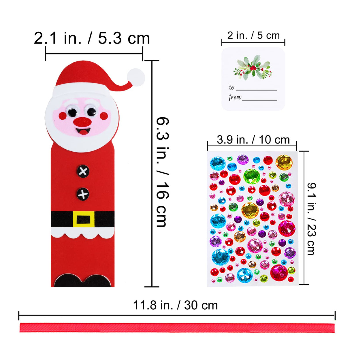 Winlyn 24 Sets Christmas Craft Kits Winter Crafts DIY Christmas Ornaments Art Sets Snowman Reindeer Pine Tree Owl Penguin Christmas Foam Stickers Arts and Crafts for Kids Holiday Classroom Activities Winlyn