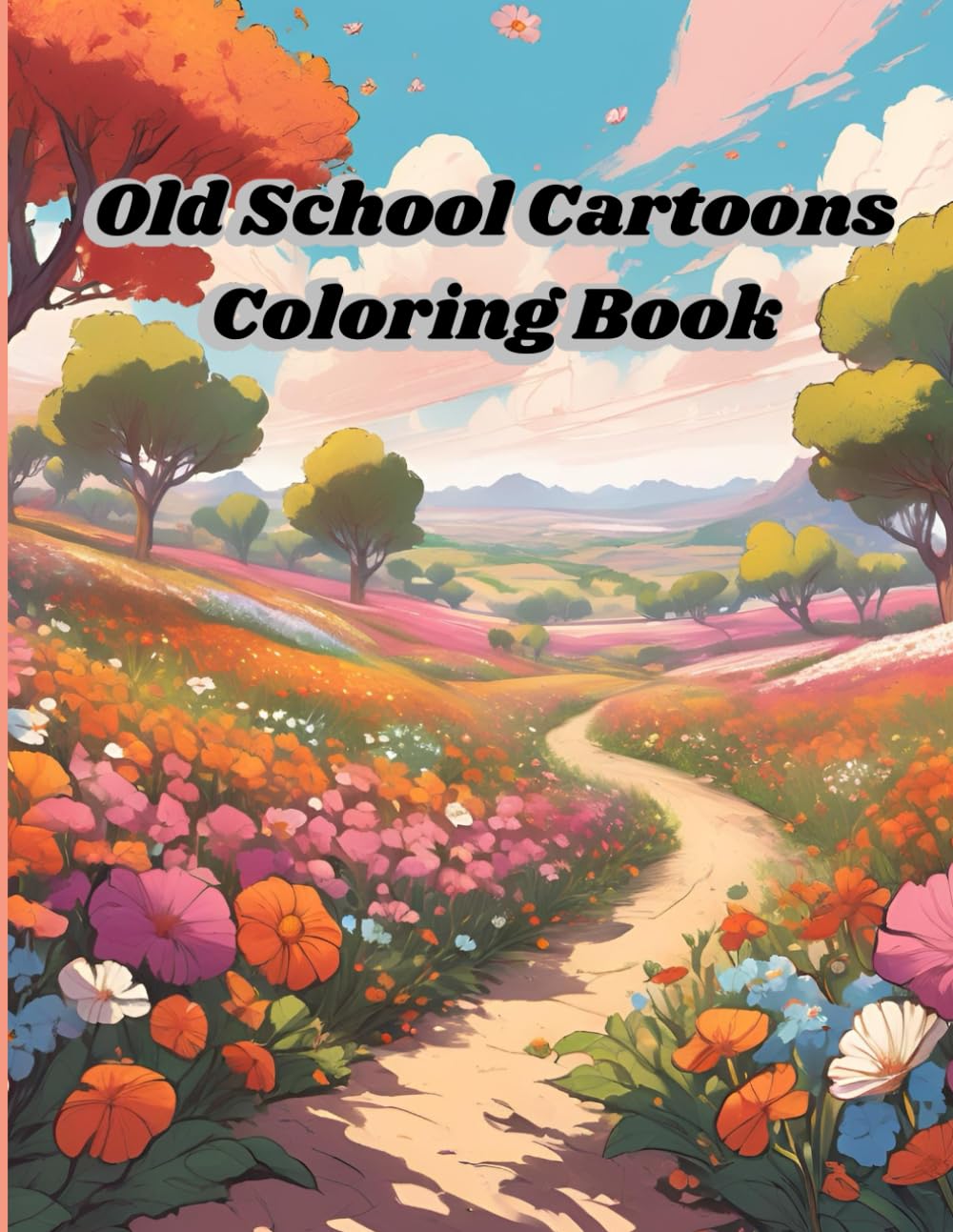 Old School Cartoons: Adult Coloring Book WoodArtSupply