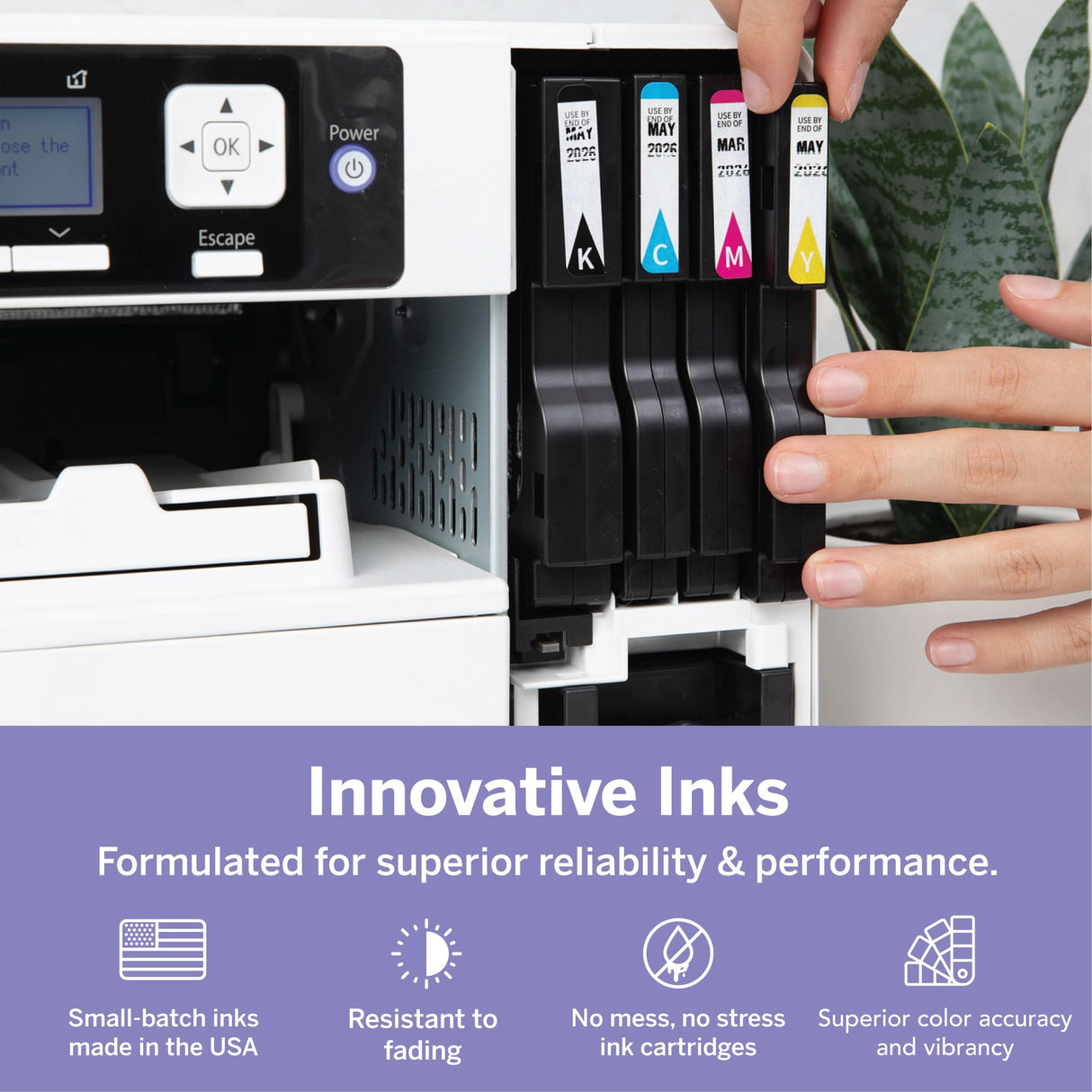 Sawgrass SG500 Sublimation Printer Bundle | Includes Professional Dye-Sublimation Printer with 31mL SubliJet UHD Inks & TruePix Sublimation Paper | Wi-Fi Connectivity | Create Custom Designs Sawgrass