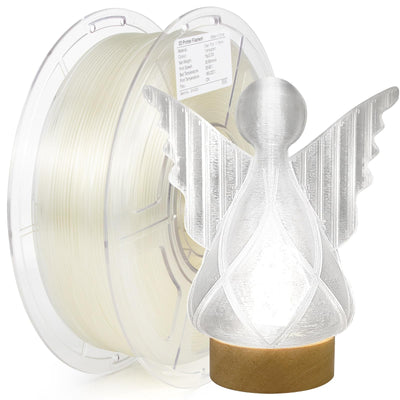 iSANMATE High Speed Transparent 3D Printer Filament, Clear PLA 1.75mm, Fast Printing Speed, Dimensional Accuracy 0.02mm, 1kg Spool (2.2lbs)