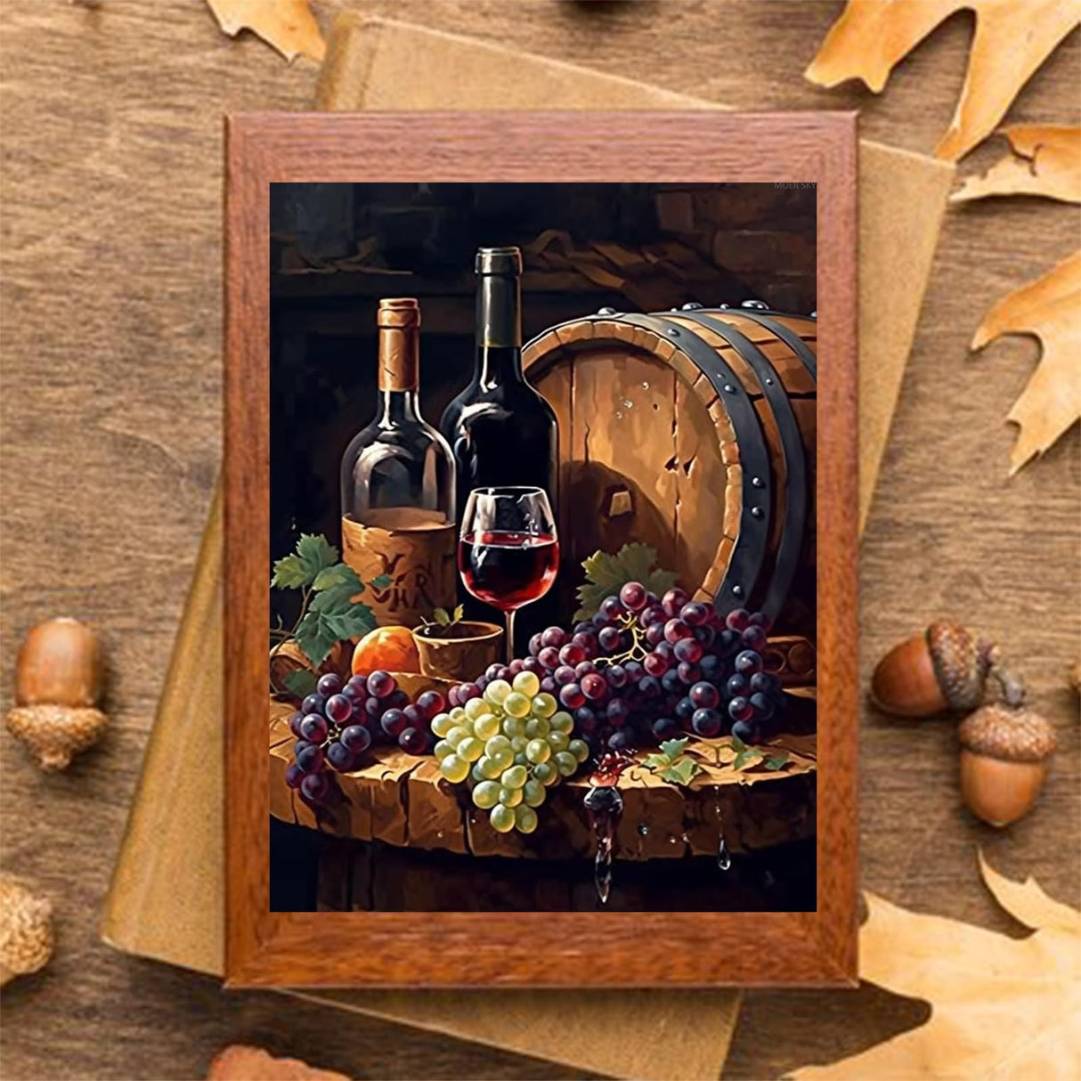 MOER SKY Wine Bar 5D Adult Diamond Art, DIY Diamond Art Painting Kits for Home Decor Canvas 12x16 inch MOER SKY