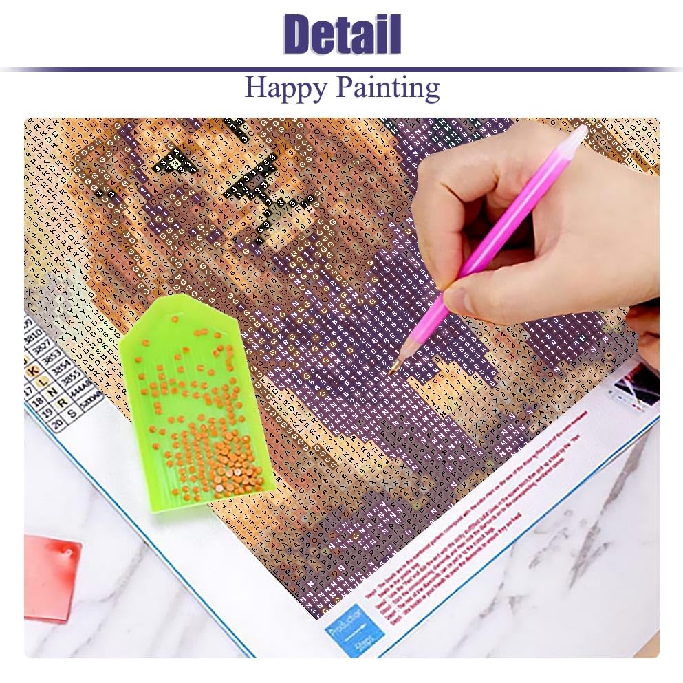 BOHADIY Jesus Diamond Painting Kits for Adults. Easter Religion Christ Diamond Art Full Drill Round Gem Art Lion 5D Diamond Dots Suitable Home Wall Decor 12x16inch BOHADIY