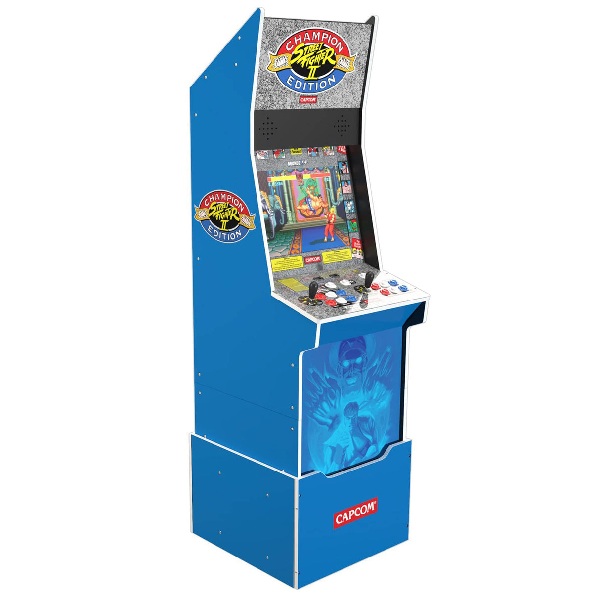 Arcade 1Up Street Fighter II Champion Edition Arcade Machine (with Riser/ No Stool) - Electronic Games ARCADE1UP