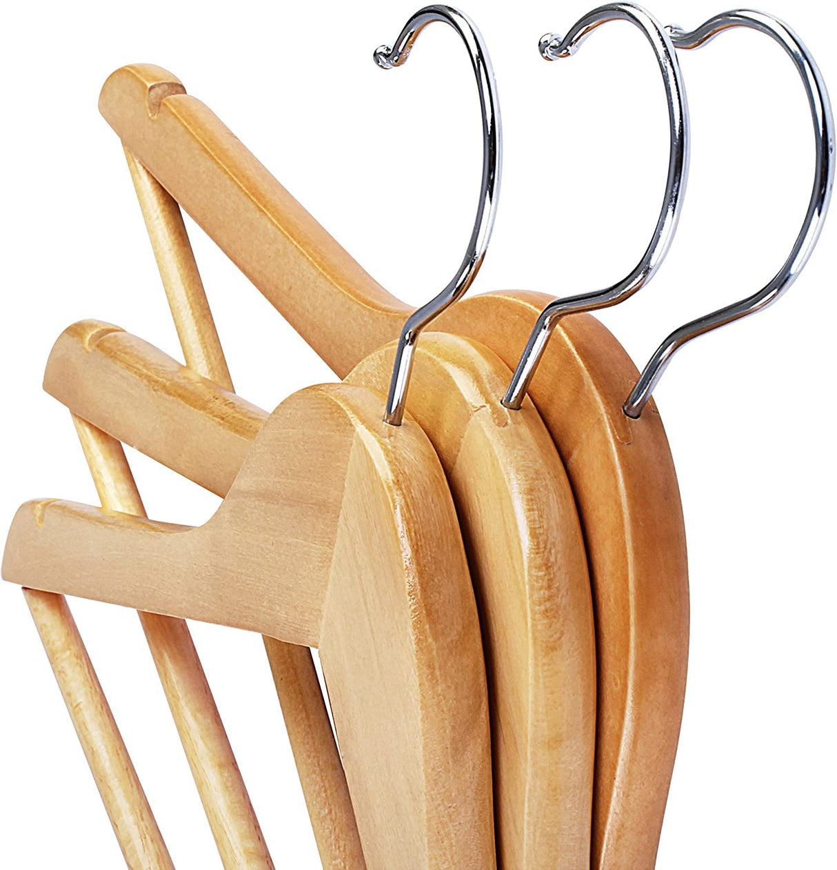 Utopia Home Premium Wooden Hangers 30 Pack - Durable & Slim Coat Hanger - Suit Hanger with 360-Degree Rotatable Hook - Wood Hangers with Shoulder Grooves (Natural Color) Utopia Home