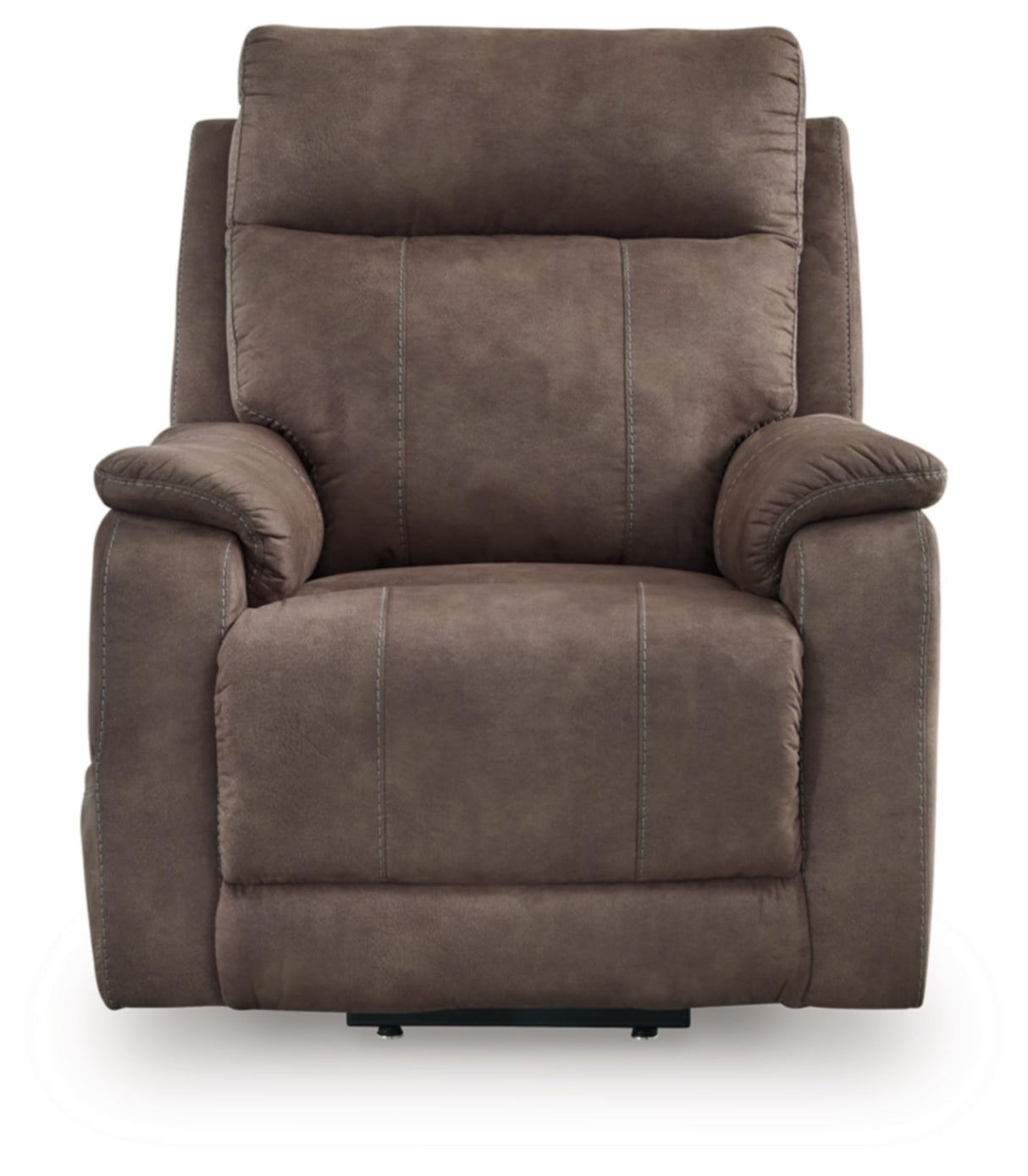 Signature Design by Ashley Crestmeade Modern Dual Motor Power Lift Recliner with Adjustable Backrest, USB Ports, Heat and Massage Function, Dark Brown Signature Design by Ashley