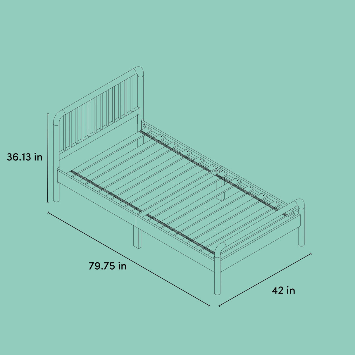 Storkcraft Next Porto Twin Bed (Natural) – GREENGUARD Gold Certified Fits Standard Twin Mattress, Sleek and Elegant Design, Easy to Assembly, Easy-to-Match Style STORKCRAFT