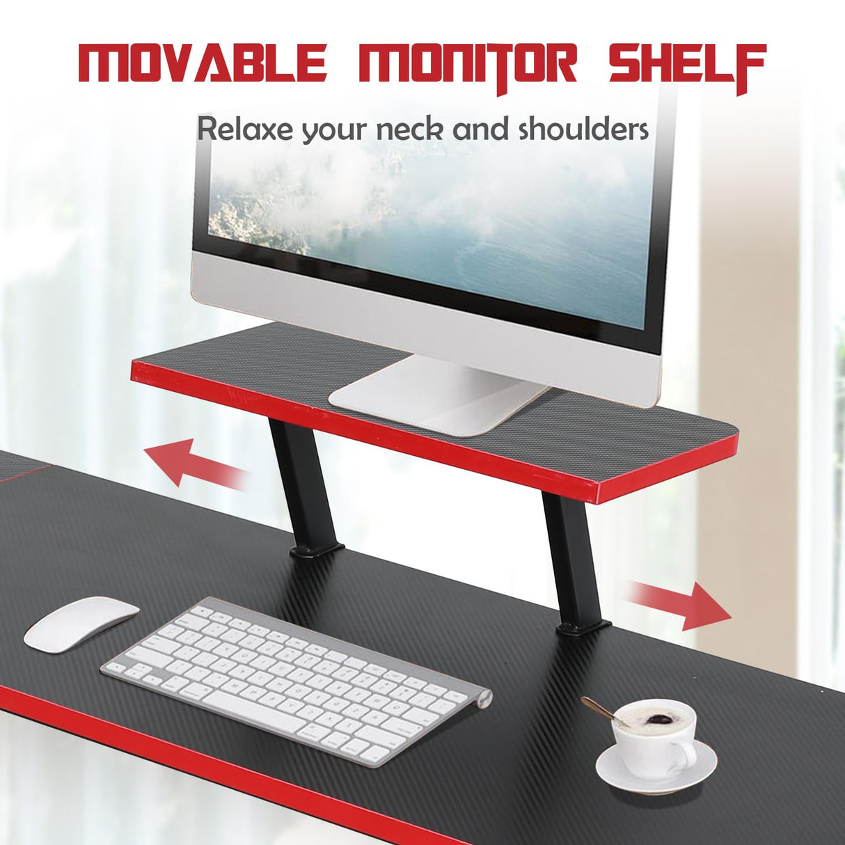 L Shaped Desk, Sturdy Gaming Desk Computer Desk with Large Wooden Desktop for Home Office, L Shaped Gaming Desk Corner Desk for Small Space, Easy to Assemble, L Desk Gaming Table L Shape Desk Haiput Wam