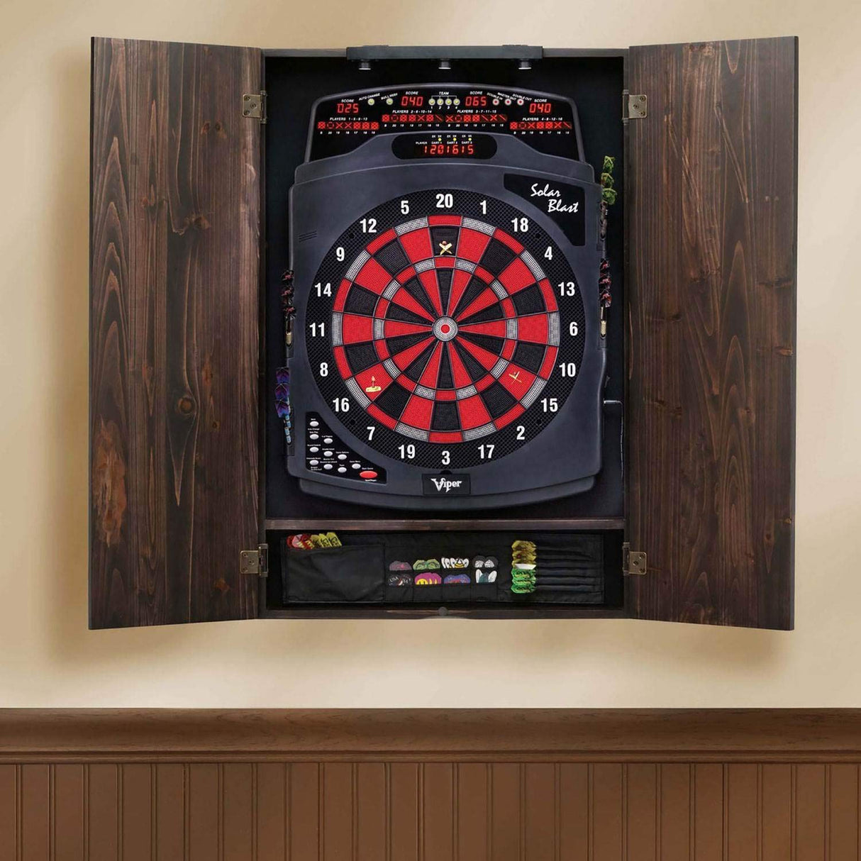 Viper Shadow Buster Dartboard Cabinet Mounted Display Light, Black, Battery Operated Viper