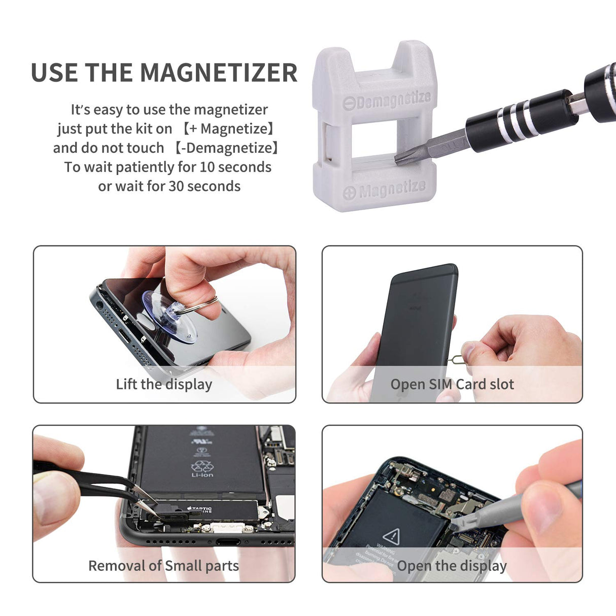 SHOWPIN 122 in 1 Precision Computer Screwdriver Kit, Laptop Screwdriver Sets with 101 Magnetic Drill Bits, Electronics Tool Kit Compatible for Tablet, PC, iPhone, PS4 Repair SHOWPIN