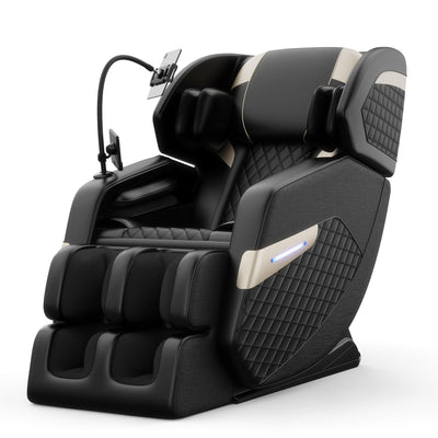 Massage Chair Full Body, Zero Gravity Massage Chair with Auto Modes, Airbag Massage, Foot Massage, Heating, Touch Screen Controller, Home Relaxation Recliner with Massage, Black/Diamond Pattern