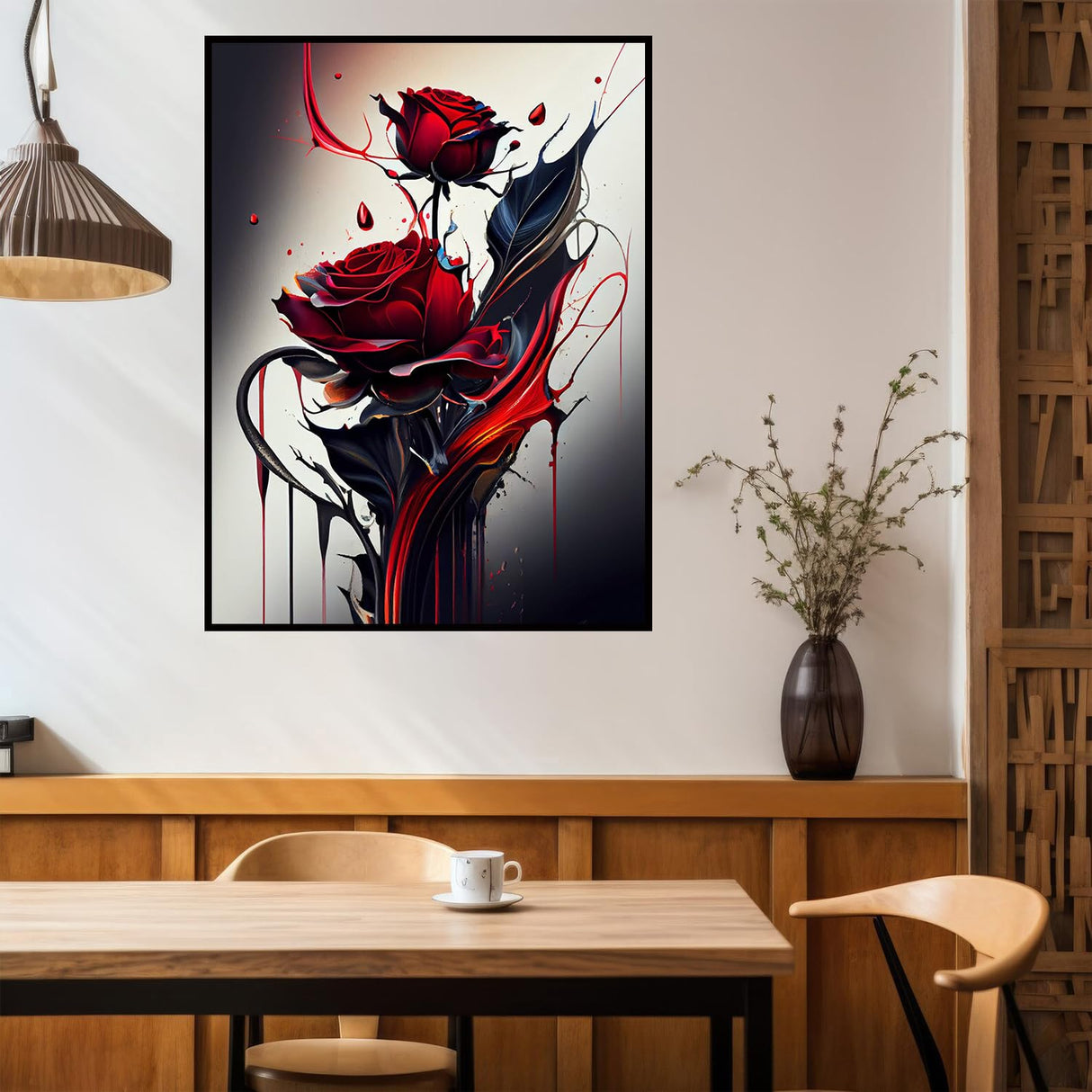 Benjenes Rose Diamond Art Kits for Adults, Flowers Diamond Painting Kits for Adults, 5D DIY Round Drill Gem Art Paint with Diamonds Dots Crafts Kits for Home Decor Gift 12x16inch Benjenes