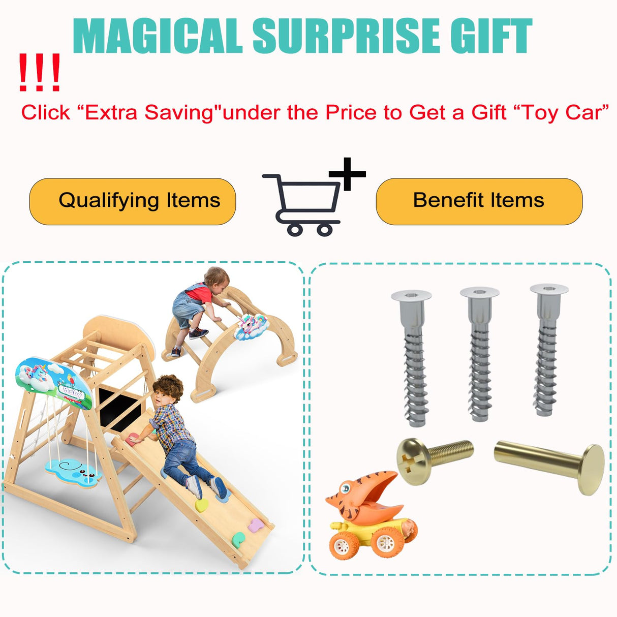 10 in 1 Pikler Triangle Set, Wooden Toddler Climbing Toys, Montessori Jungle Gym Indoor Playground with Swing Slides, Climbing Wall Net, Arch for Kids Boys and Girls Andrti