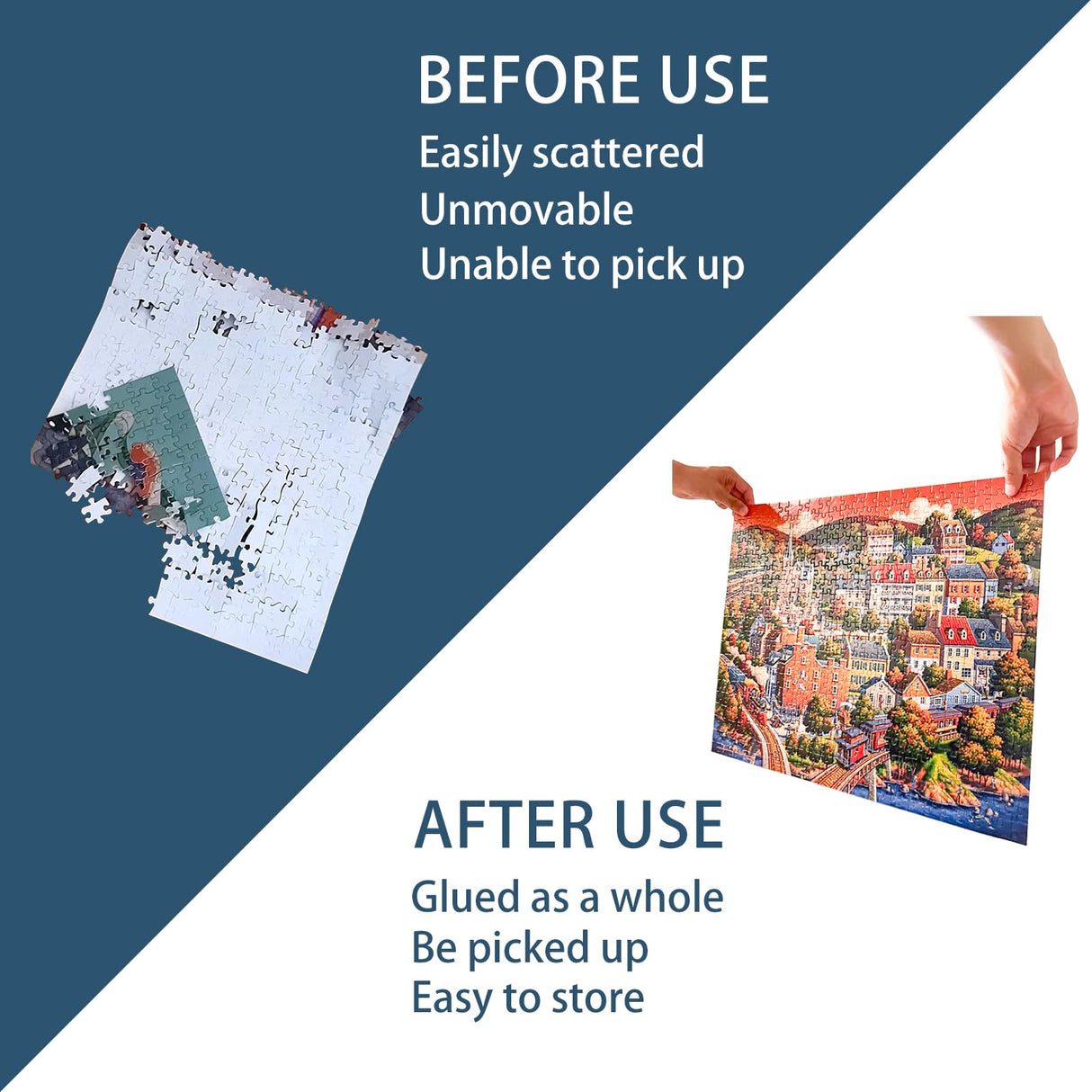 Nariolar Jigsaw Puzzle Glue Clear with Applicator Suitable for Fixing and Hanging Puzzles, Quick Drying, 4 Ounces Nariolar