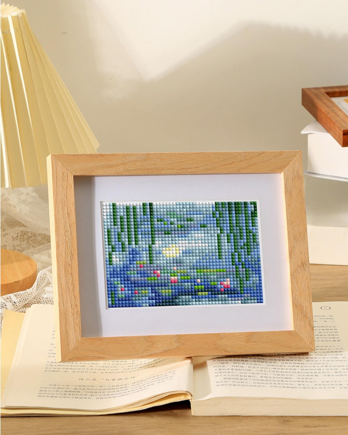 PeakLuv 12Pcs Small Diamond Art Kits Small Diamond Painting Kits, Classic Masterpiece Mini Diamond Art Kits for Beginners, Square Drill Mini Gem Painting 1-Hour Painting for Home Desktop Decor, 6X7in PeakLuv