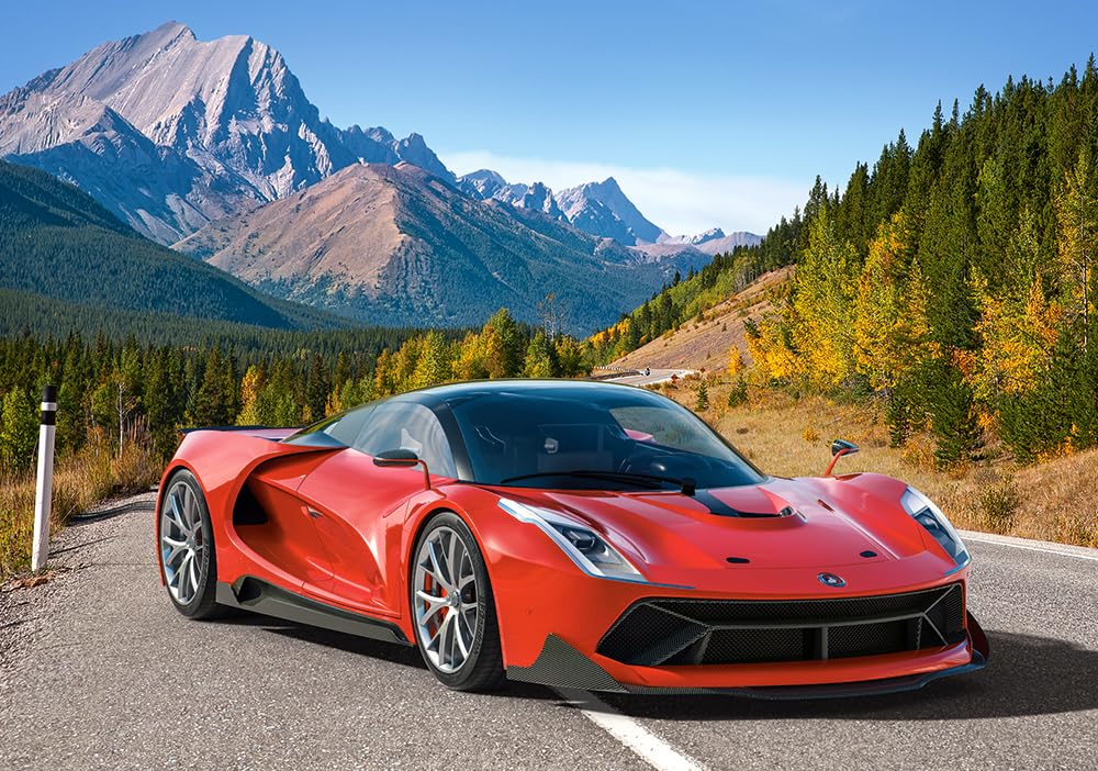 CASTORLAND 500 Piece Jigsaw Puzzles, Mountain Ride, Fast & Furious, Fast Cars, Landscape Puzzle, Adult Puzzle, Castorland B-52967 Castorland