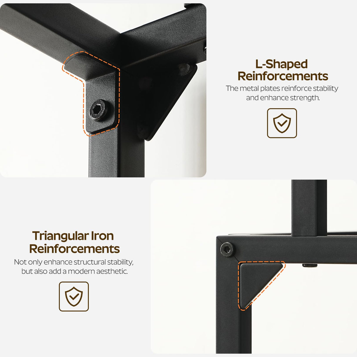 YATINEY Bar Table with LED Lights, Counter Height Table, Bar Height Table, Pub Table, Gaming Table, Metal Frame, for Living Room, Dining Room, Pub, Black BT01DBK YATINEY