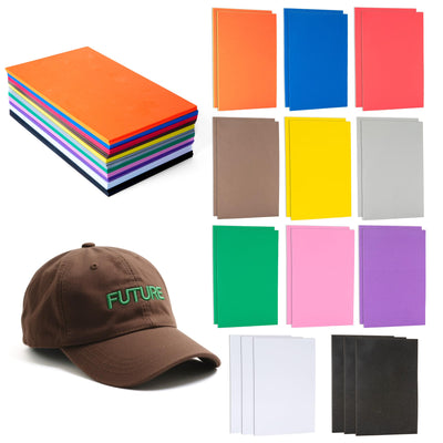 Funria 24Pcs 3mm EVA Embroidery Foam 6" x 9" Puffy Foam for 3D Embroidery Craft Foam Sheets for Cosplay Costume Sewing Hats Caps Garments Jackets Bags Backpacks DIY(11 Colors)