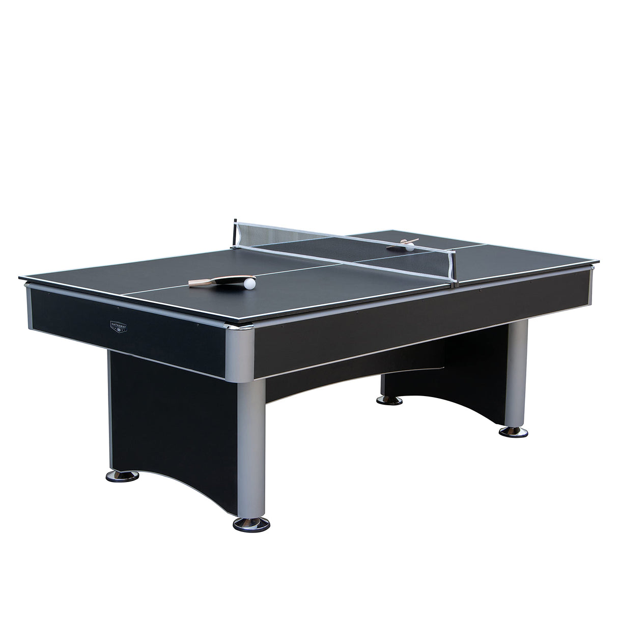 Hathaway Maverick II 7-Foot Pool and Table Tennis Multi Game with Blue Felt and Black Table Tennis Surface. Includes Cues, Paddles and Balls Hathaway
