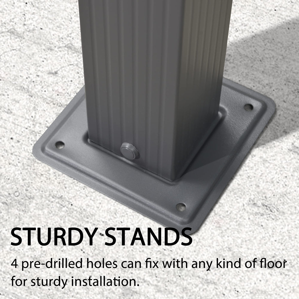 PURPLE LEAF 10' X 10' Outdoor Retractable Pergola with Sun Shade Canopy Patio Metal Shelter for Porch Beach Garden Pavilion Grill Gazebo Modern Yard Grape Trellis Gray Pergola with String Lights PURPLE LEAF