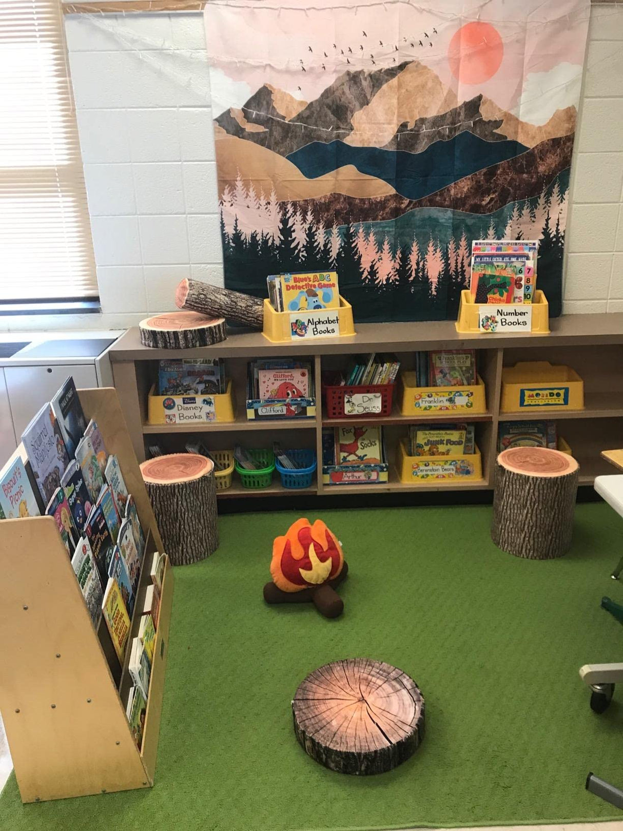 HYSEAS Decorative Round Throw Pillow, 3D Digital Print Comfortable Kids Funny Cute Wood Log Pillow Cylinder Floor Cushion for Home, Couch, Sofa, Bedroom, Living Room Decor, Trunk, 2 Pack HYSEAS