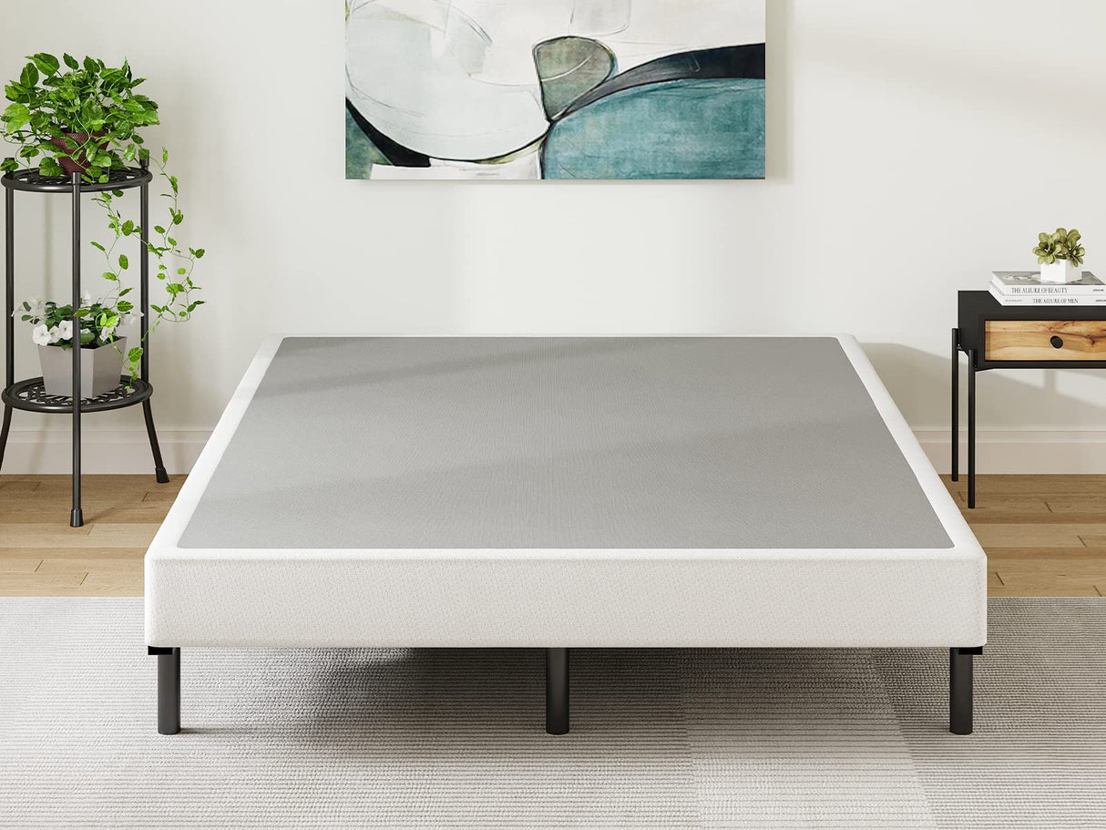 RLDVAY Full-Size Box-Spring, 5 inch Low Profile Only, Heavy Duty Metal Box Spring Full with Fabric Cover, Easy Assembly, Non Slip, Noise Free RLDVAY