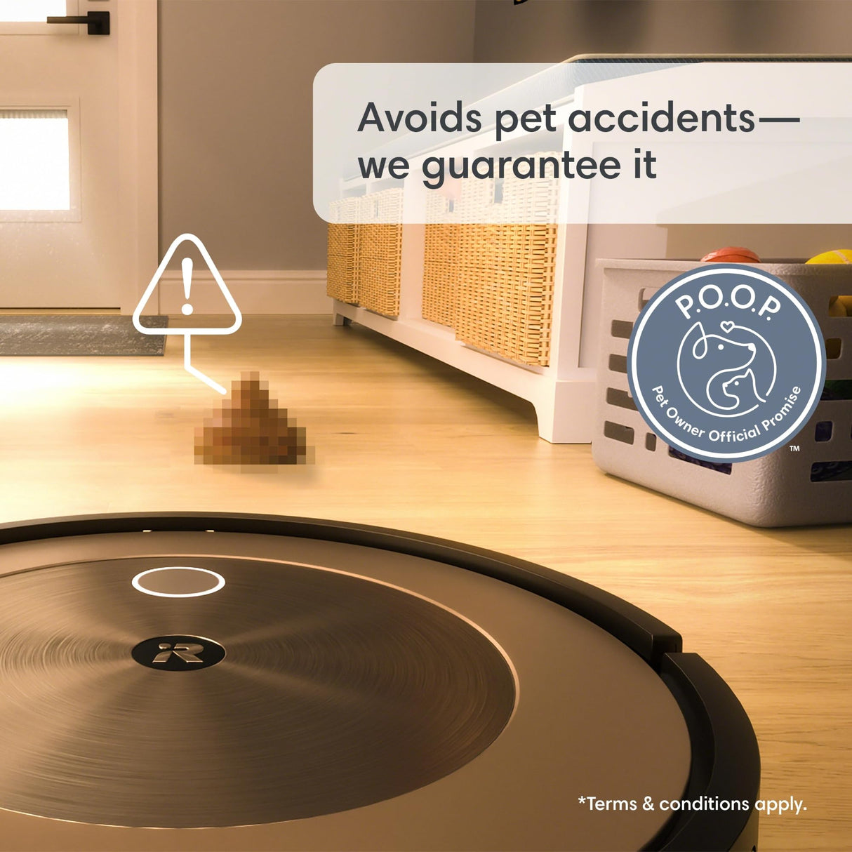 iRobot Roomba j9+ Self-Emptying Robot Vacuum – Powerful Suction, Identifies and Avoids Obstacles Like pet Waste, Sel-Empties for 60 Days, Best for Homes with Pets, Smart Mapping, Works with Alexa iRobot