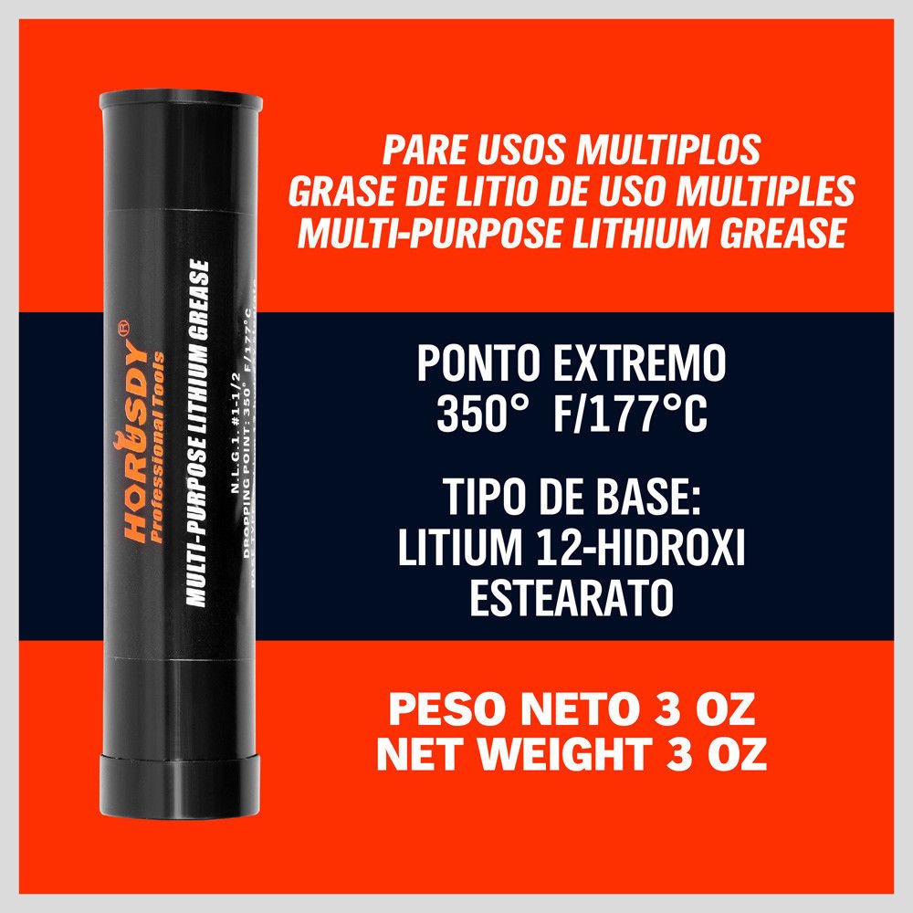HORUSDY Mini Pistol Grip Grease Gun, with 3 OZ. Grease & Coupler (2900 PSI) HORUSDY