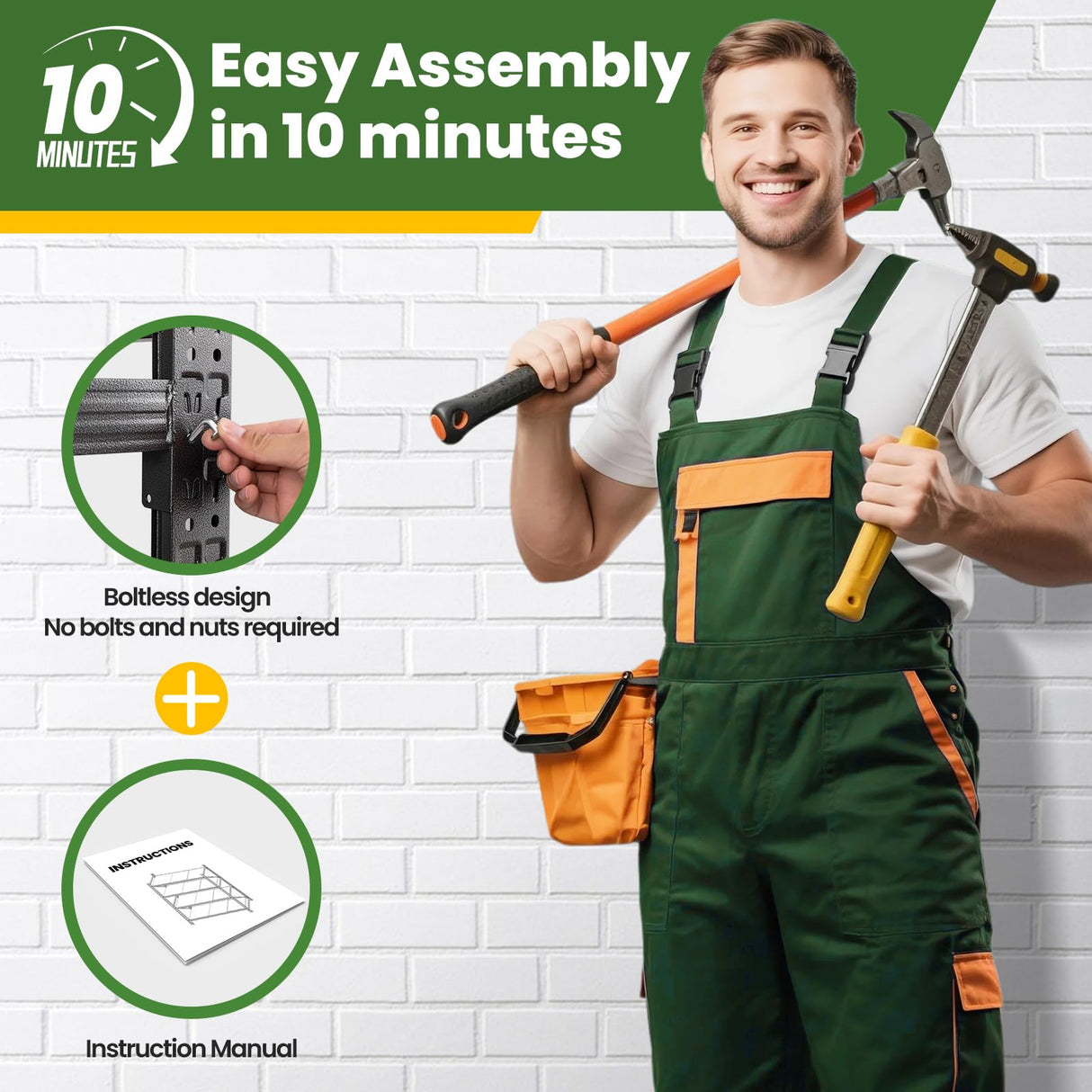 70" H Metal Garage Shelving 5000LBS Capacity Heavy Duty 4-Tier Adjustable Shelves Industrial Shelves Heavy Tools Utility Rack Shelf for Basement/Garage/Warehouse/Shop Black 71"W x 24"D x 69"H STANI