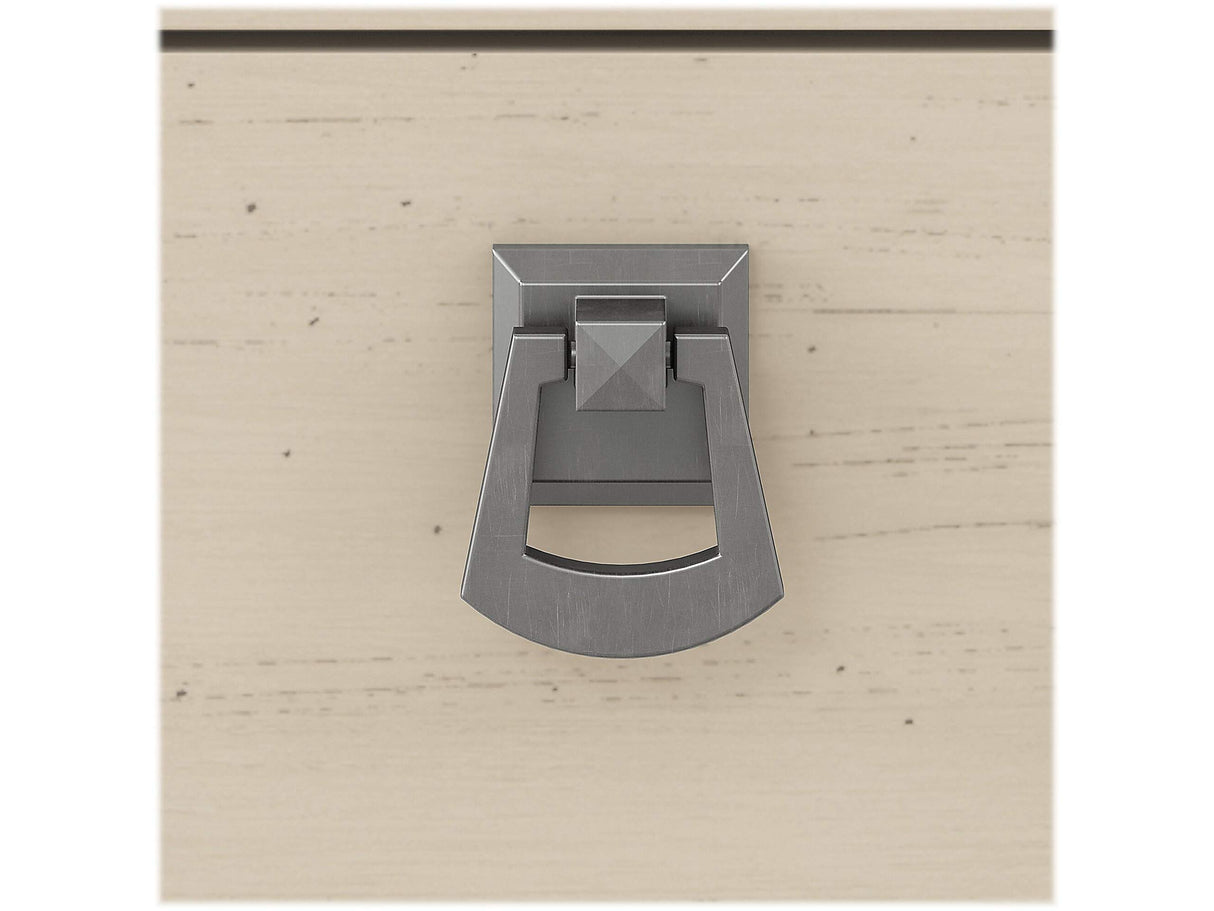 Bush Furniture Salinas 55 Inch W Corner Desk with Storage Cabinet, Antique White (SAD155AW-03) Bush Business Furniture