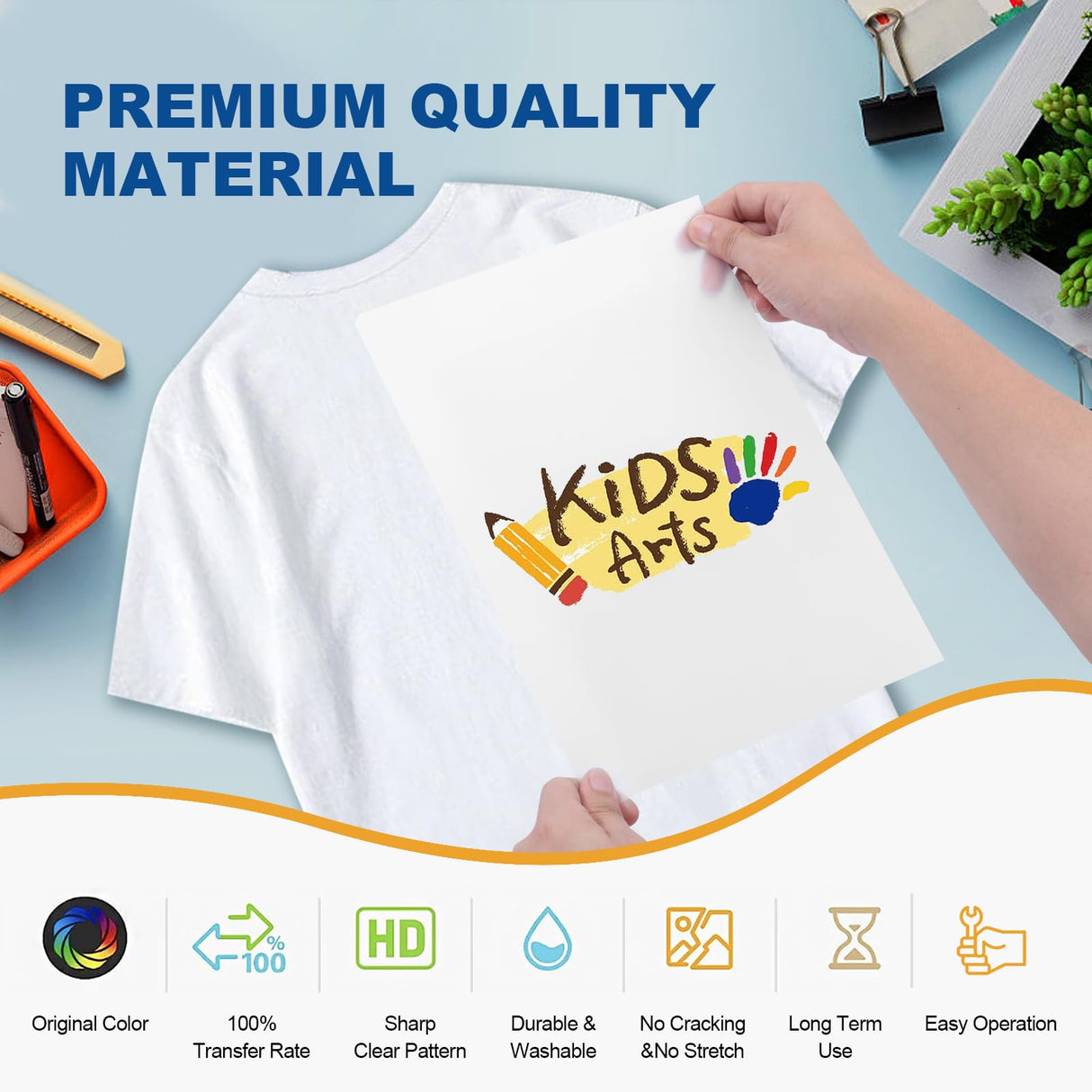 DTF Transfer Film Powder Kit, All-in-One DTF Sublimation for Starter- 30 Sheets Direct to Film Transfer Paper & 8.8oz White Digital Hot Melt Adhesive DTF Powder for All Color Fabrics FugaCity