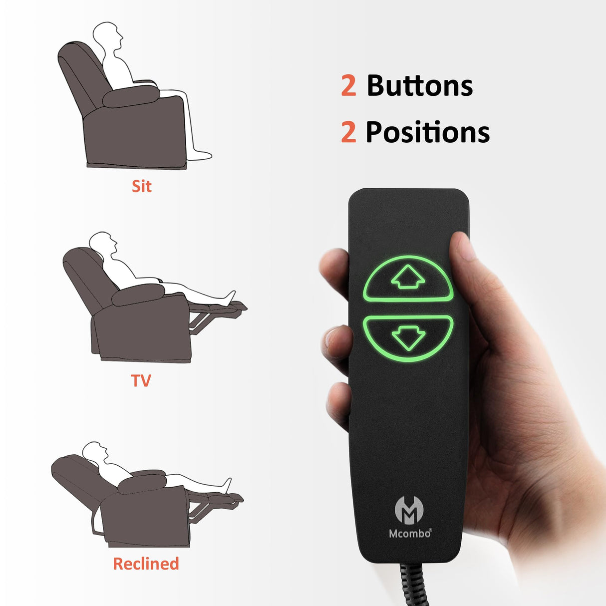 MCombo Large Power Recliner Chair with Heat and Vibration, USB Ports, Cup Holders, Electric Reclining for Living Room PR670 (Dark Brown Large 25.5" Seat Width) MCombo