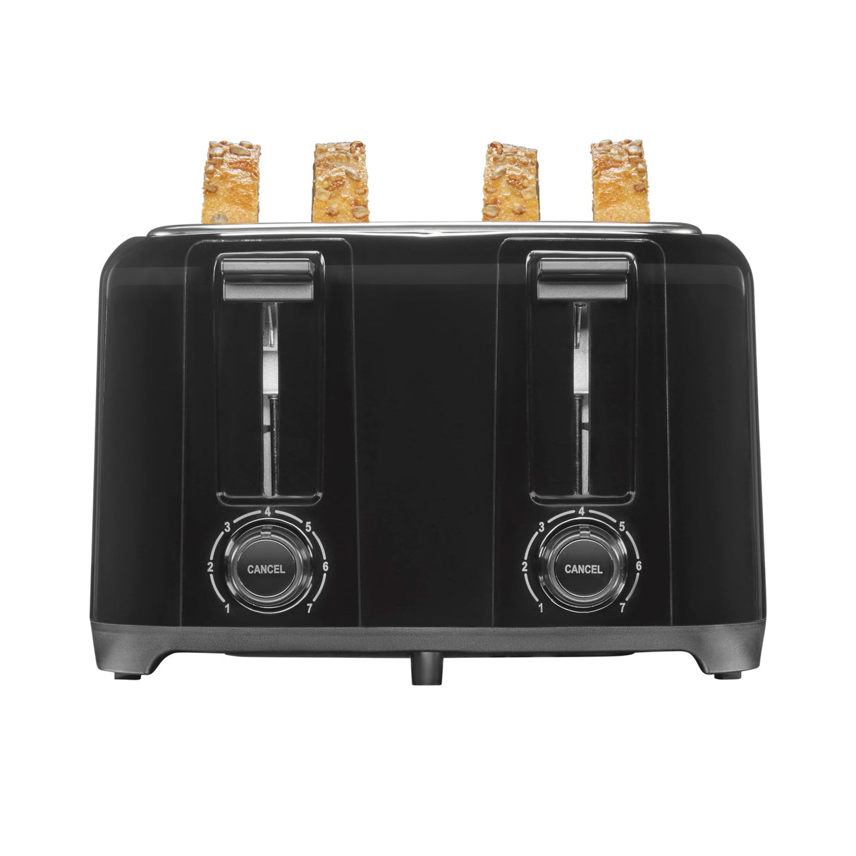 Proctor Silex 4 Slice Toaster with Extra Wide Slots for Bagels, Cool-Touch Walls, Shade Selector, Toast Boost, Auto Shut-off and Cancel Button, Black (24215PS) Proctor Silex