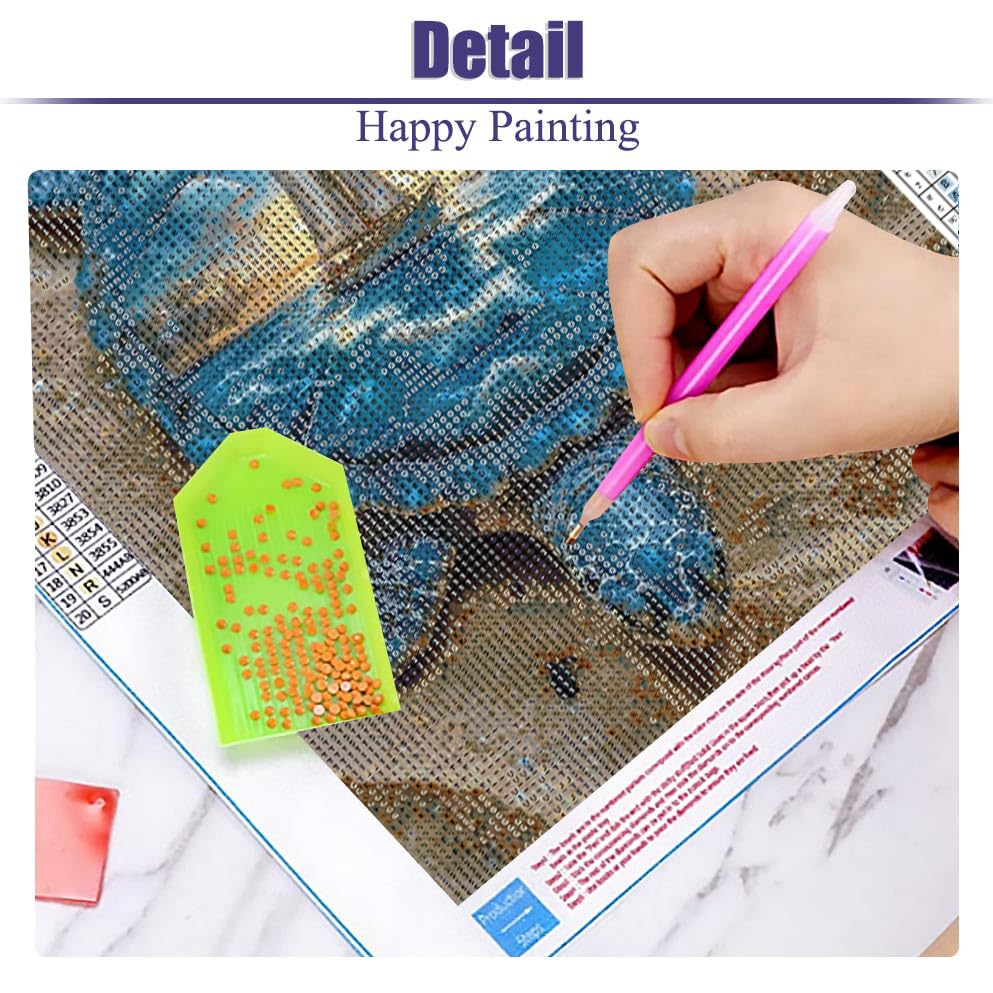 Diamond Painting Kits for Adults 5D Sea Turtle, Sunset Beach Ocean Gem Art for Beginners, DIY Full Drill Diamond Art Kits for Adults, Home Wall Decor, 12x16 Inches Baiwanerxiang