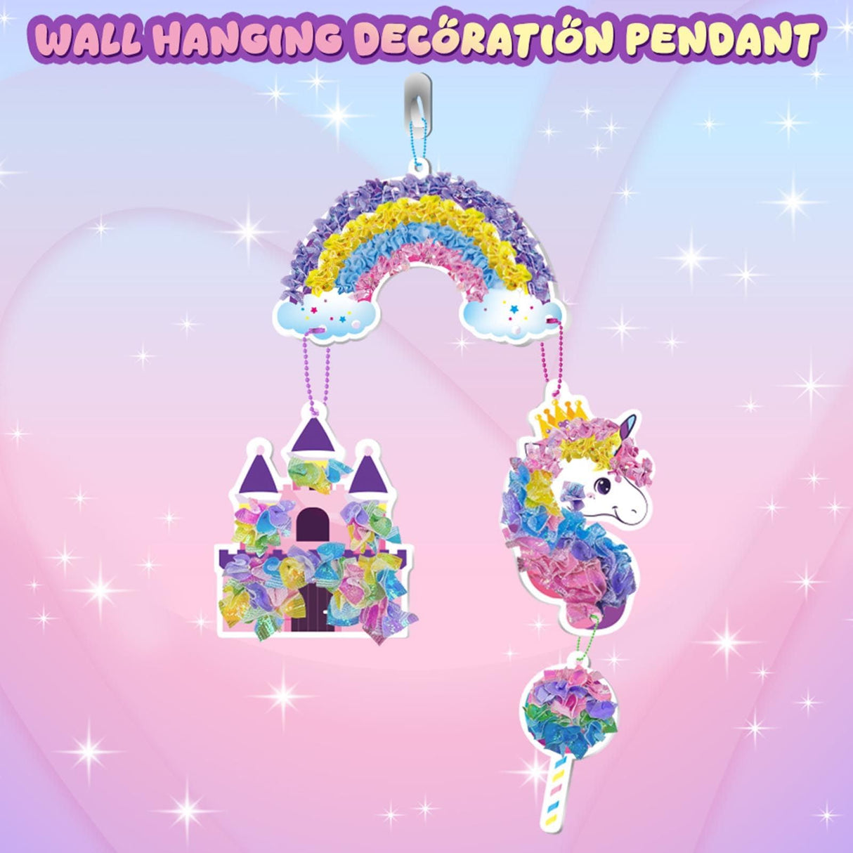 QLKYTALA Poke Poke Art Kits for Girls - Arts and Crafts for Kids 4-8 - 4 5 6 7 8 Year Old Girl Birthday Gifts - Princess Dress-Up DIY Creative Activity Toys QLKYTALA