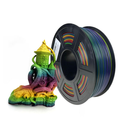 Stronghero3D ABS 3D Printer Filament 1.75mm,Multicolors,Rainbow,1kg(2.2lbs) Accuracy +/-0.05mm for ender3 Cr10