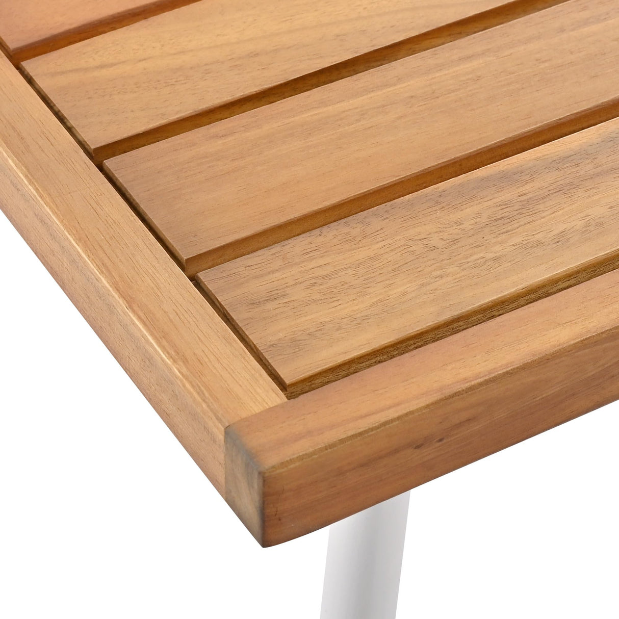 Jintop 4-Piece Boho Rope Patio Set with Acacia Wood Table and Thick Cushion,Outdoor Conversation Furniture W/Deep Seating & Sofa,for Backyard Porch Balcony,for Poolside,Garden,Beige Jintop