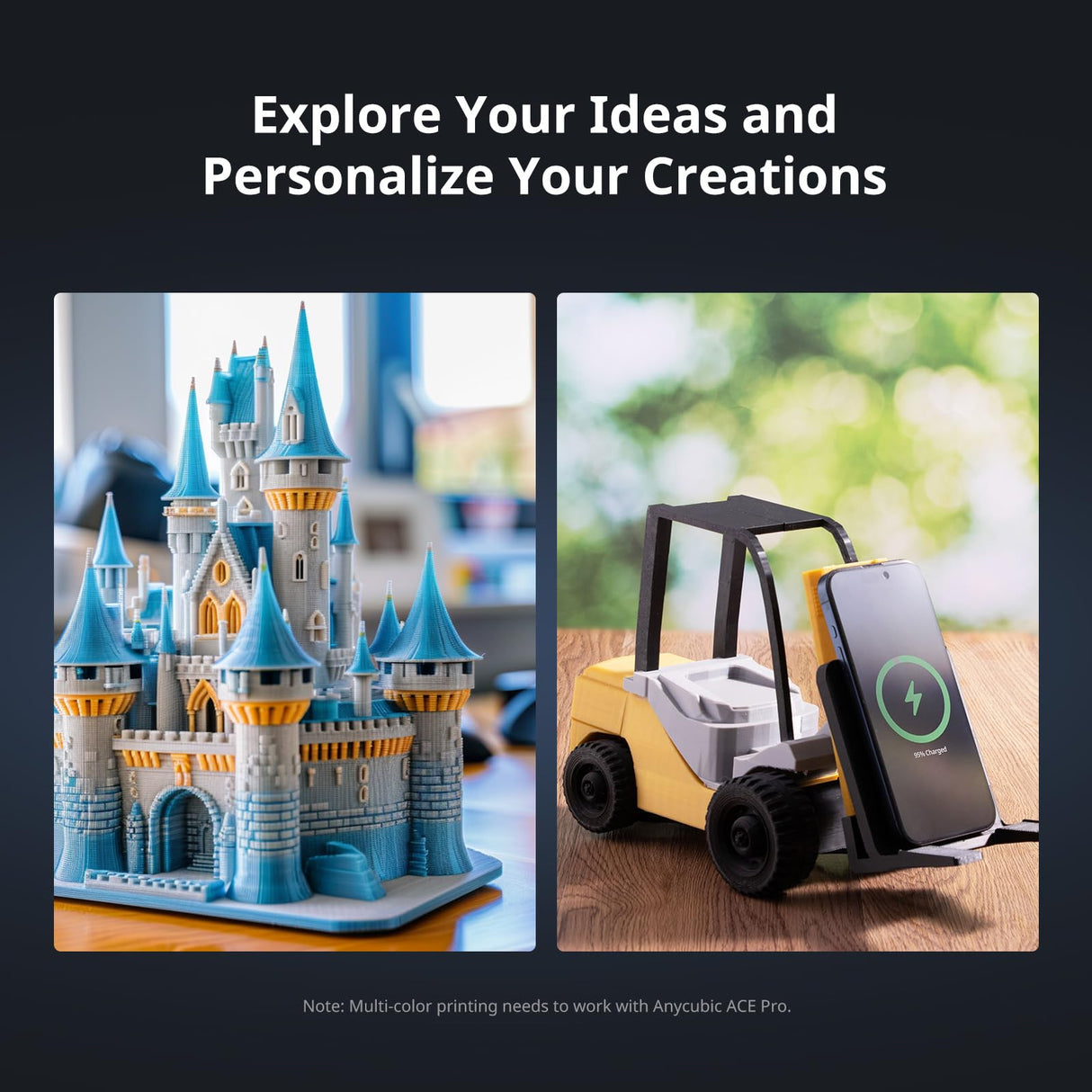 Anycubic Kobra 3 3D Printer Only, Max 600mm/s High Speed, Multicolor Printing Requires Additional Anycubic ACE PRO, Upgraded Details Easy and Smooth, 4.3" Adjustable Touchscreen 250*250*260mm Size ANYCUBIC