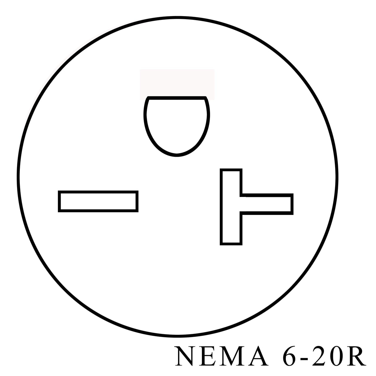 NEMA 6-20 Plug to 6-20 Connector Extension Power Cord - 25FT, 20A/250V, 12/3 SJTW, T Blade - Black oviitech