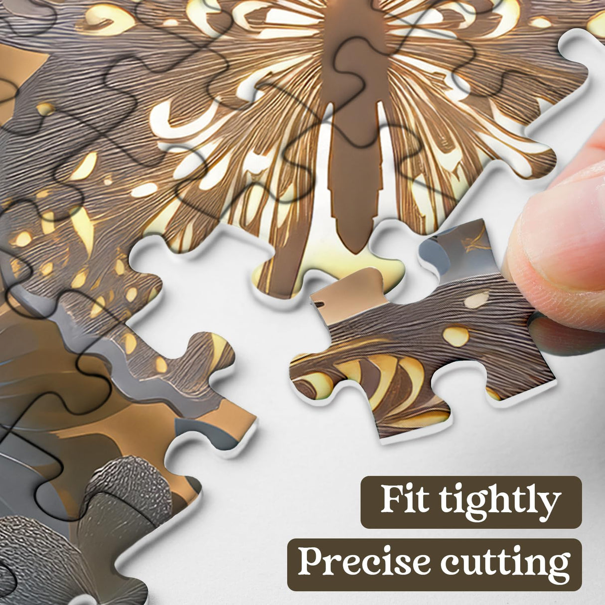 Butterfly Puzzles for Adults 1000 Pieces, Flower Butterflies Paper Cut Jigsaw Puzzles, Difficult Challenging Animal Floral Puzzle as Home Decor PPuzzling