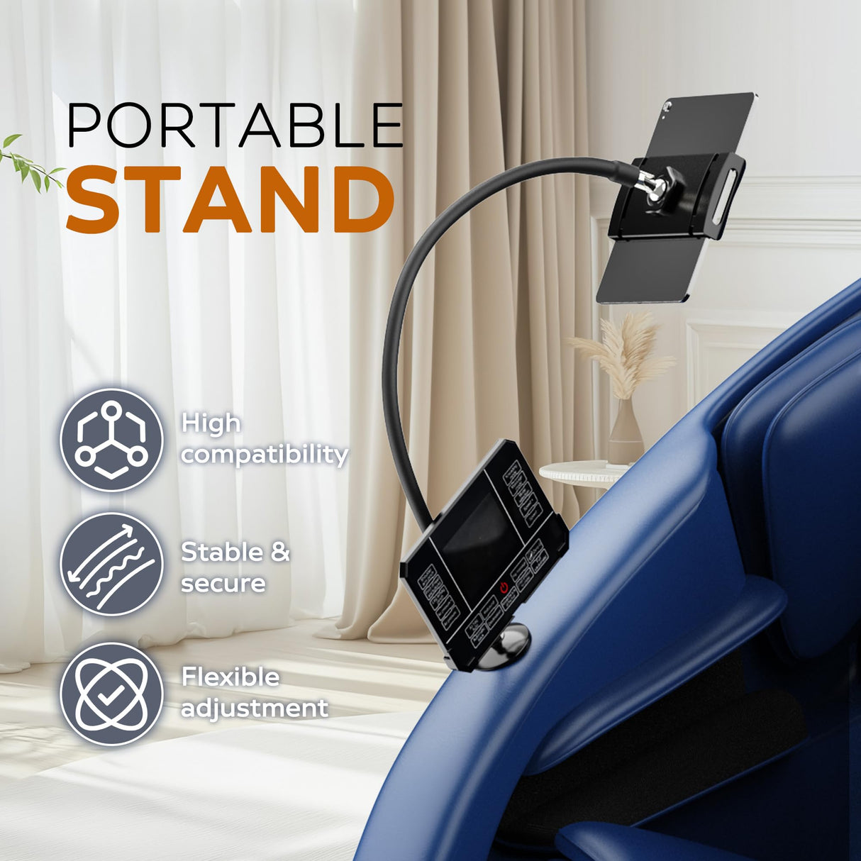 BILITOK Full Body Massage Chair Recliner with Zero Gravity, Heating, Bluetooth Speaker, Air Compression, Blue BILITOK