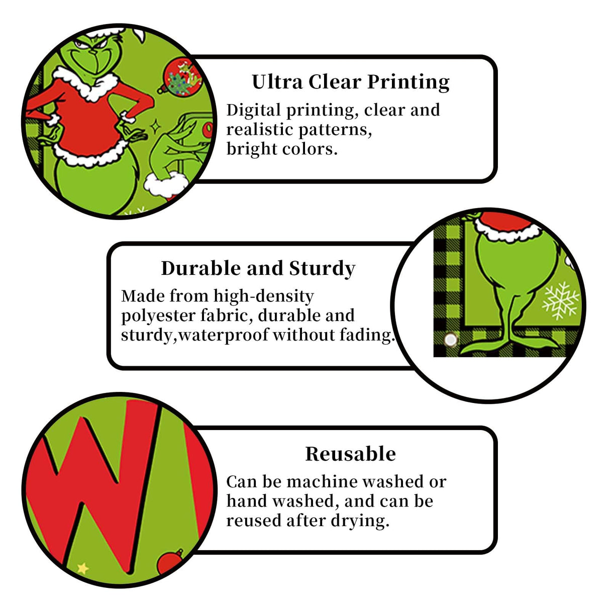 Large Welcome To Whoville Banner for Fence Whoville Christmas Xmas Winter Holiday Decorations Outdoor Outside Fence for Home Jiudungs