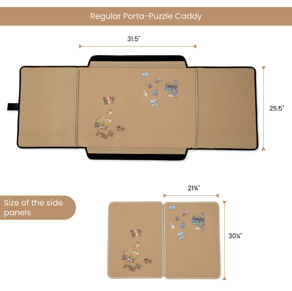 Bits and Pieces - 1000 Piece Size Porta-Puzzle Jigsaw Caddy - Puzzle Accessories - Puzzle Table - 22½" X 31½" Bits and Pieces