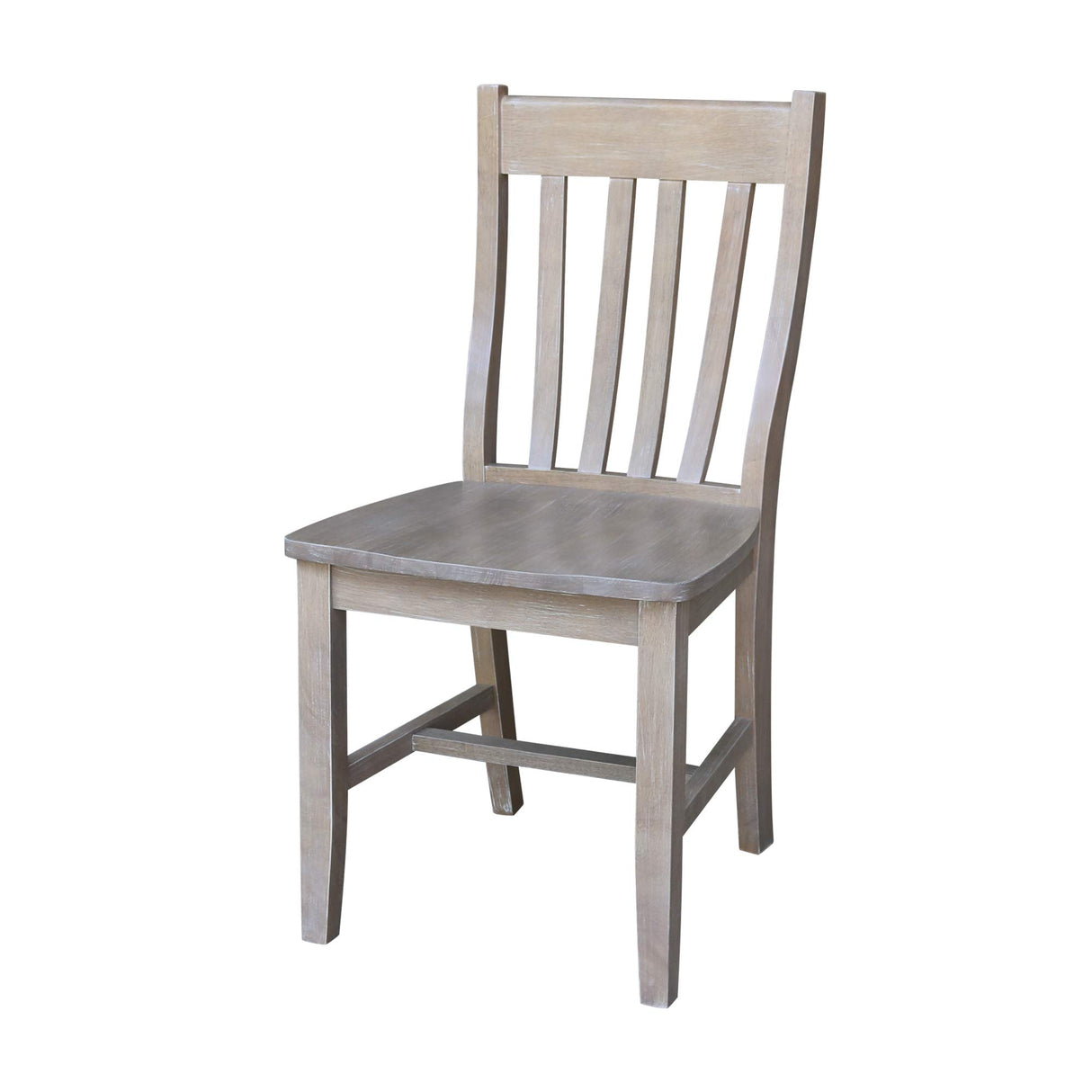 International Concepts Set of Two Cafe Dining Chairs, Washed Gray Taupe IC International Concepts