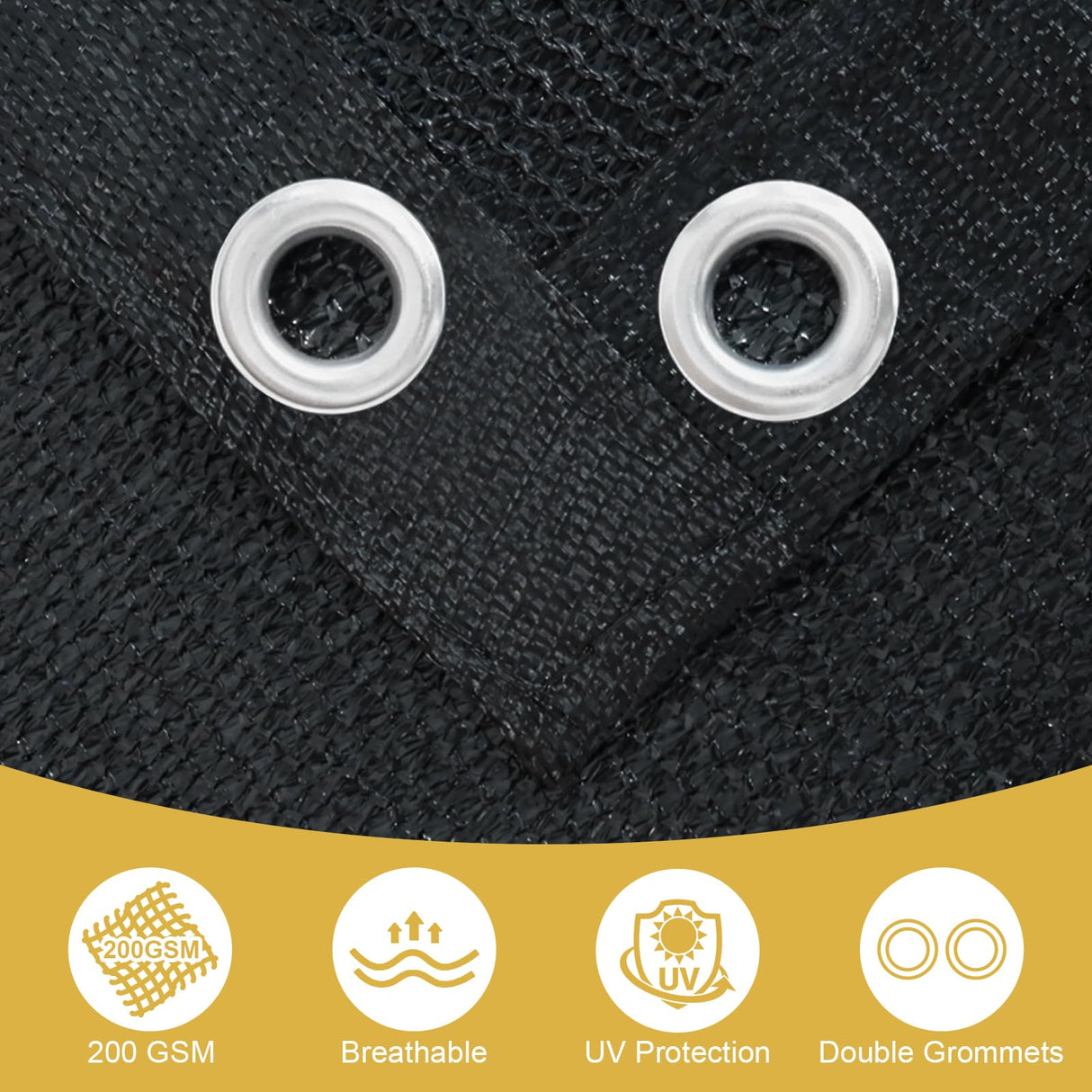 Shade&Beyond 90% Sun Shade Cloth with Grommets, 8' X 10' Pergola Shade Cover Canopy, Mesh Tarp Sun Screens for Patio, Outdoor, Garden, Backyard, Mocha Shade&Beyond