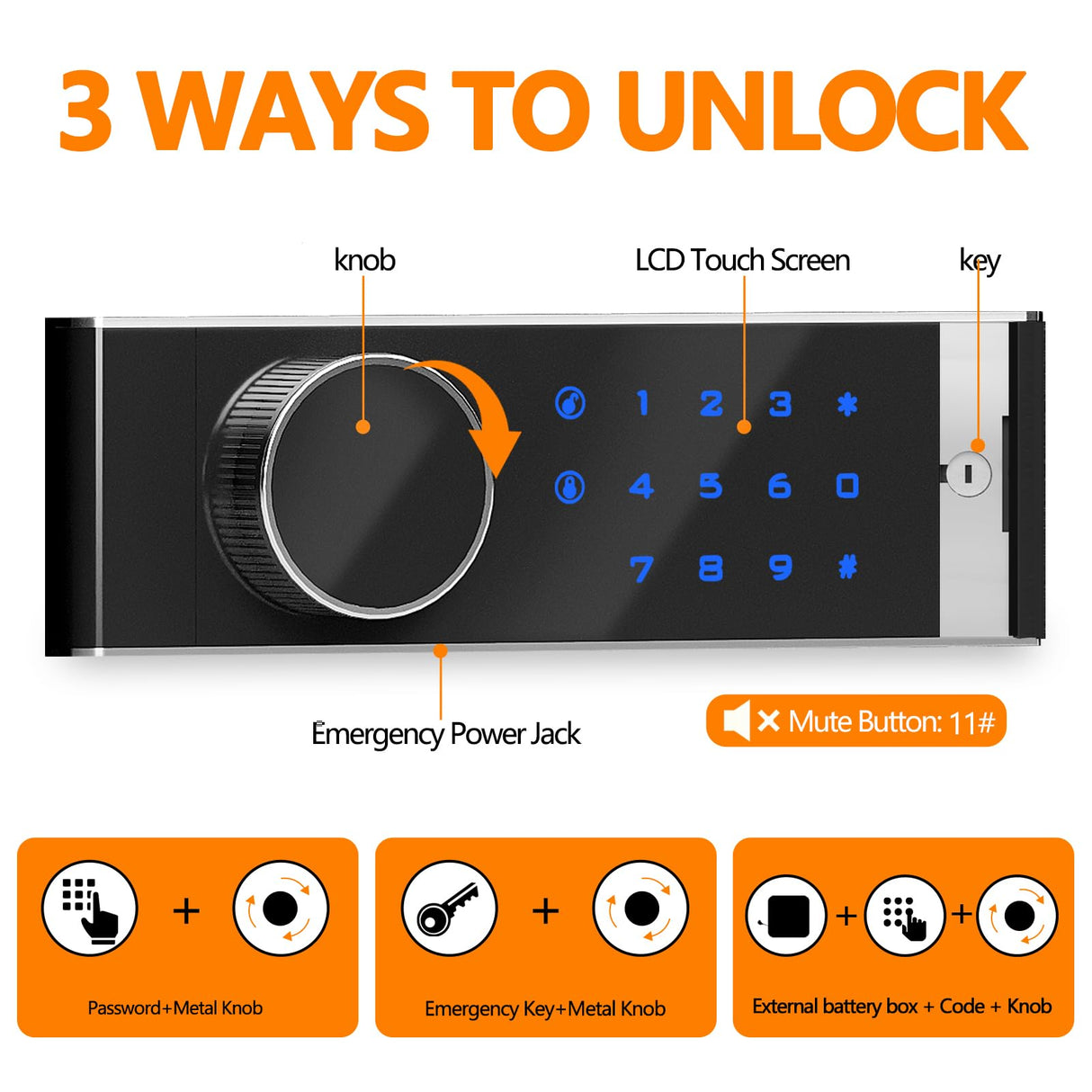 1.8 CUB Depository Drop Safe Fireproof, Front Drop Slot Lock Box with Digital Combination and Anti-Fishing, Silent Deposit Safe Box, Security Money Safe for Cash Slips Expense Business Office Home KAER