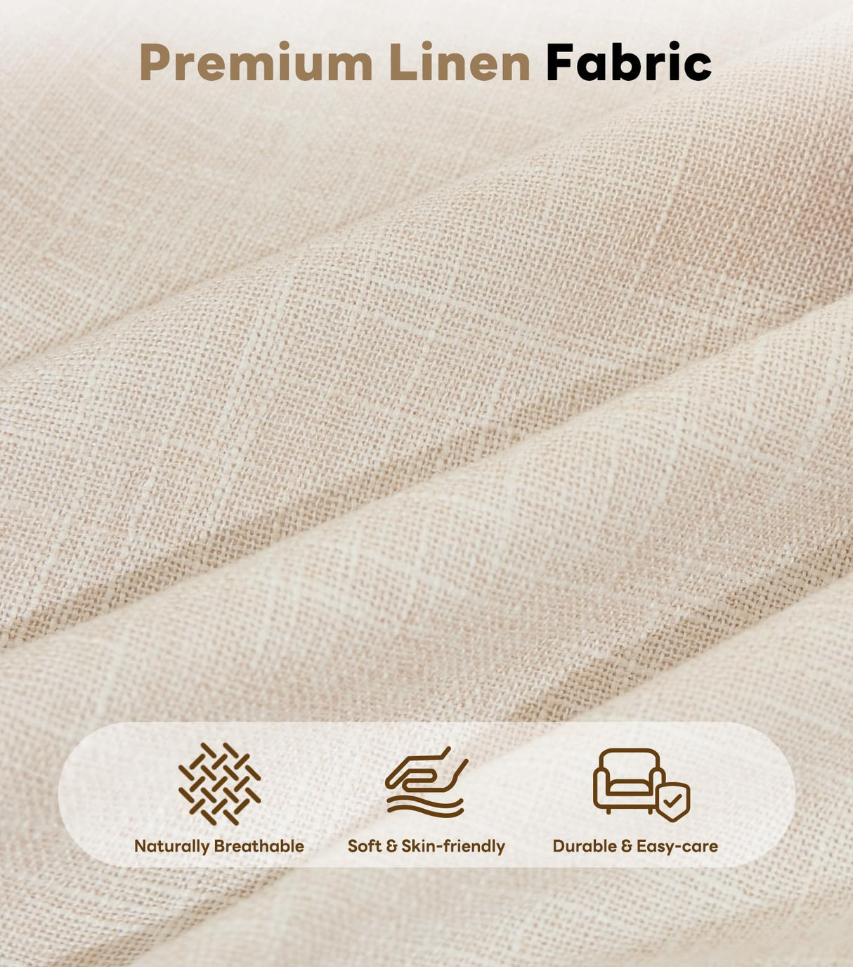 Tbfit L Shaped Couch Sofa, 80" W Mid-Century Modern Sectional Couches, 3 Seater Sofas with Wide Chaise Lounge & Two Pillows,Button Tufted Upholstered Sectional Sofa for Living Room, Bedroom, Beige Tbfit