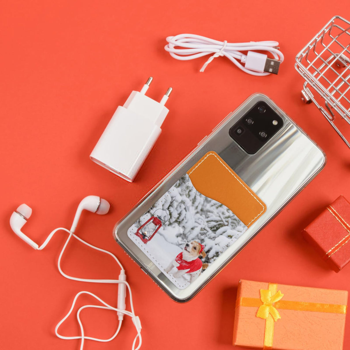 Nicunom 12 Pack Sublimation Blanks Phone Wallet, PU Leather Phone Card Holder for Back of Phone, DIY Blanks Credit Card Pocket for Phone Case, Stick on Wallet for Cell Phone Nicunom