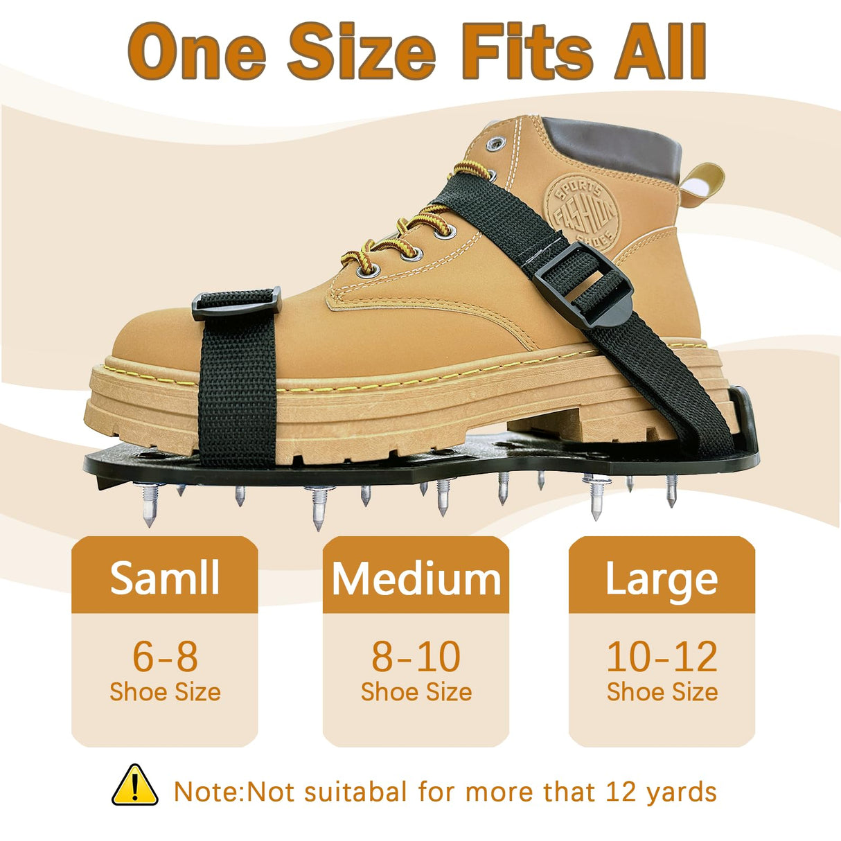 Epoxy Shoes, Gunite Spikes Shoes, Spike Shoes for Epoxy Flooring, with 1" Short Spikes Perfect For Epoxy Floor, Overlays, Epoxy Floor Kit, Garage Floor Epoxy Kit, Epoxy Garage Floor Coating Kit St !GIANTMAN