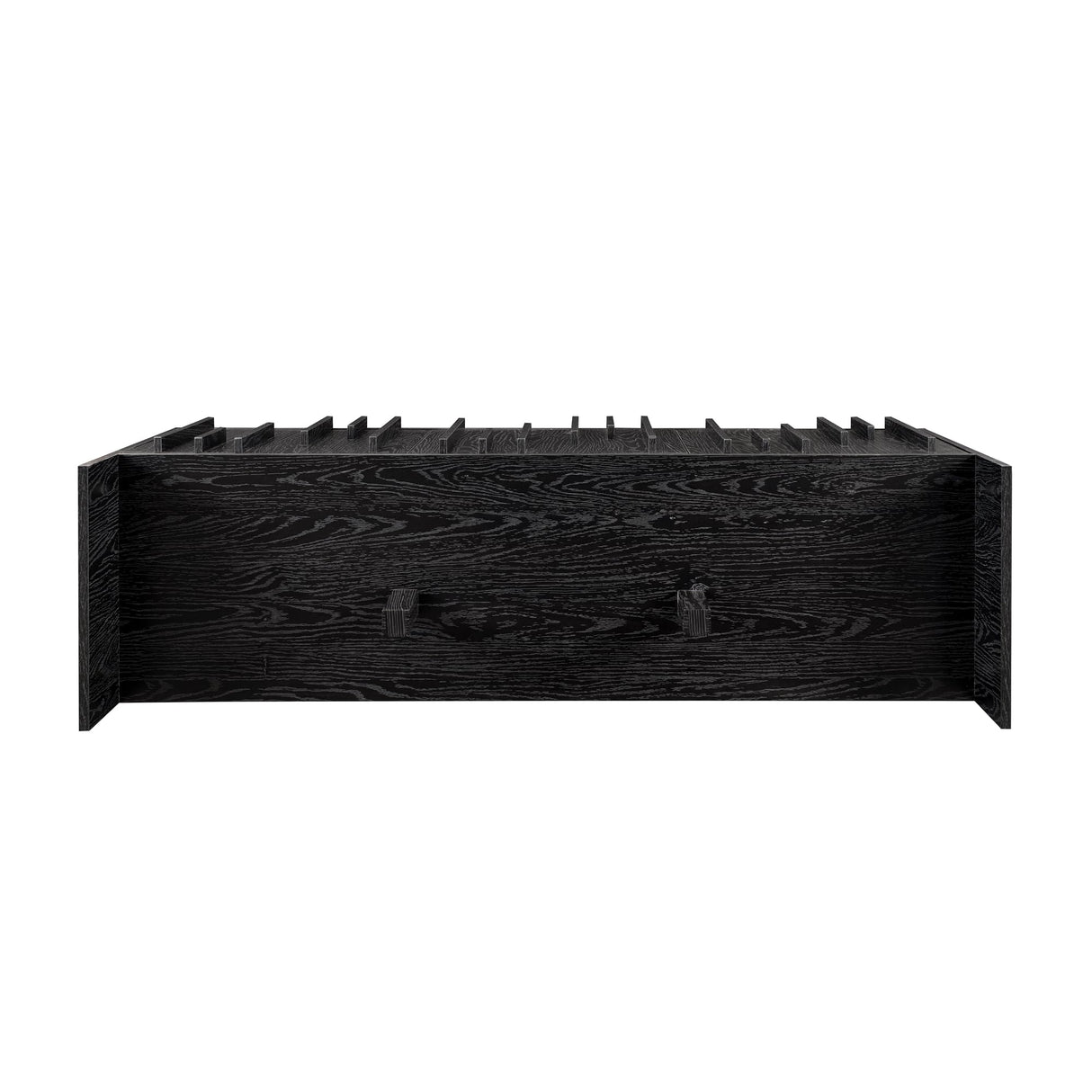 Walker Edison Contemporary Detailed 3-Door Sideboard, 55 Inch, Black Walker Edison